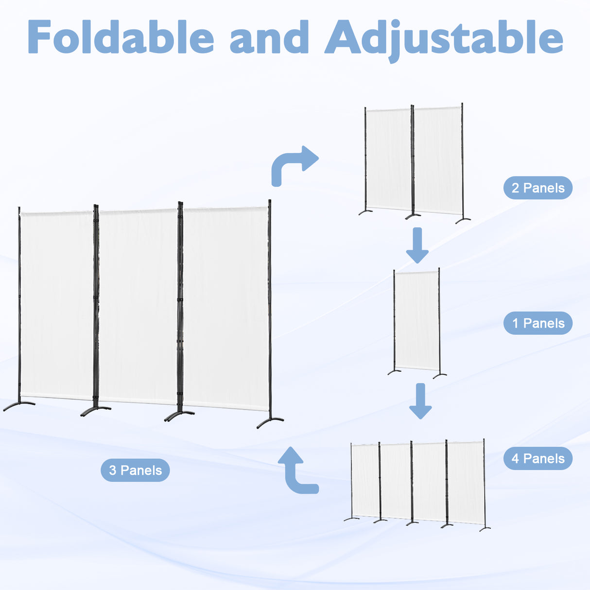 Paravent 4tlg 324X169CM Sichtschutz Balkonbespannung Balkonsichtschutz Paravent Raumteiler Trennwand