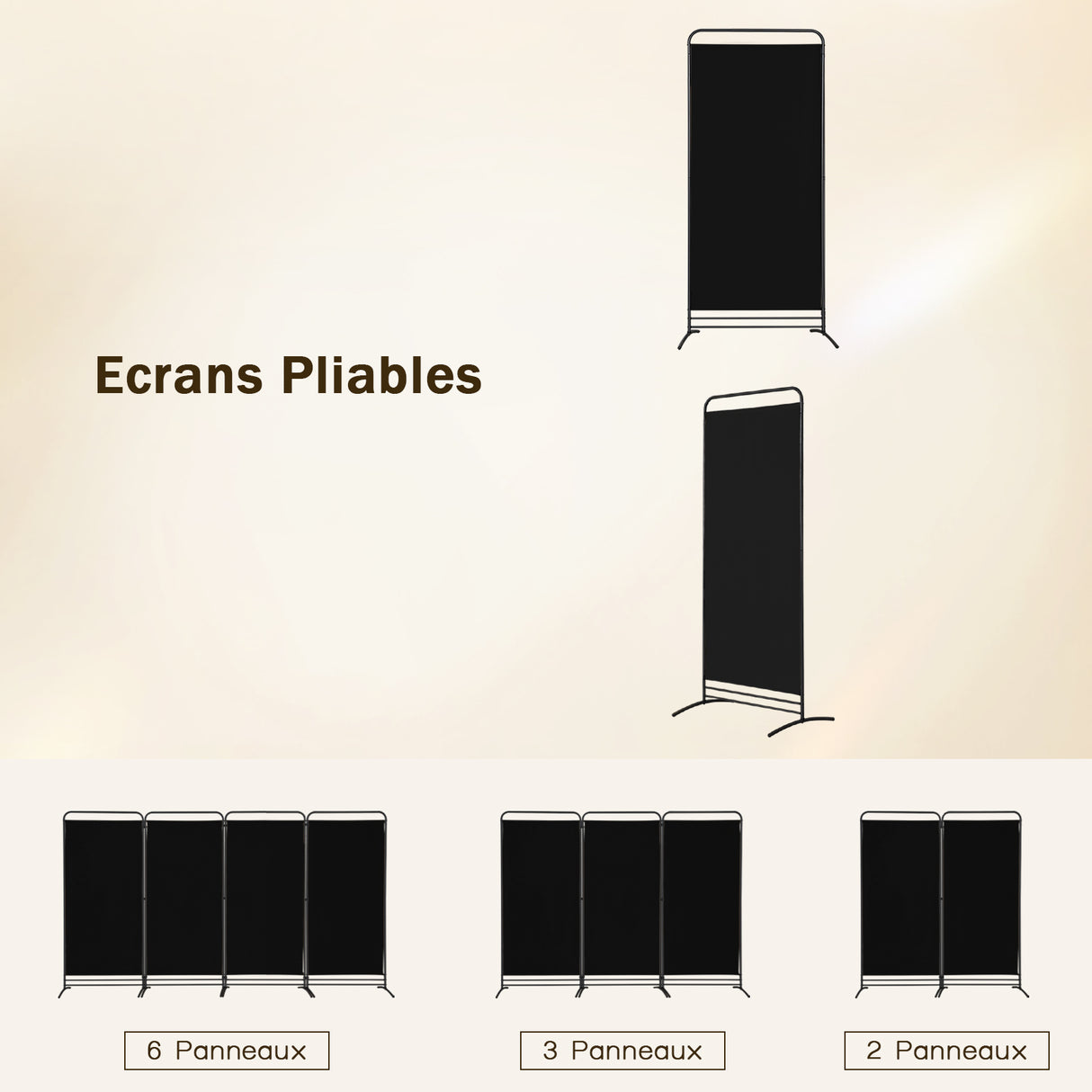 Angel Living 1-teiliger faltbarer Raum-Teiler, freistehender Privatsphäre-Schirm für Büros, Balkon, Schlafzimmer, Garten im Freien, 81cm x 180cm