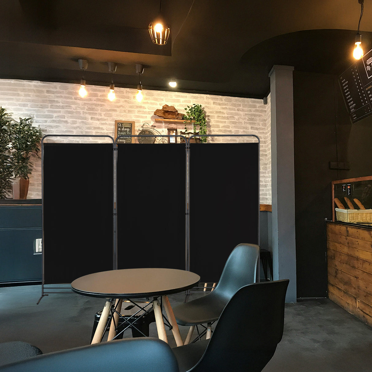 Angel Living Paravent 4 Teilig Klappbar Raumteiler für Büros, Balkon,Schlafzimmer,Außengarten,243cm x 180cm