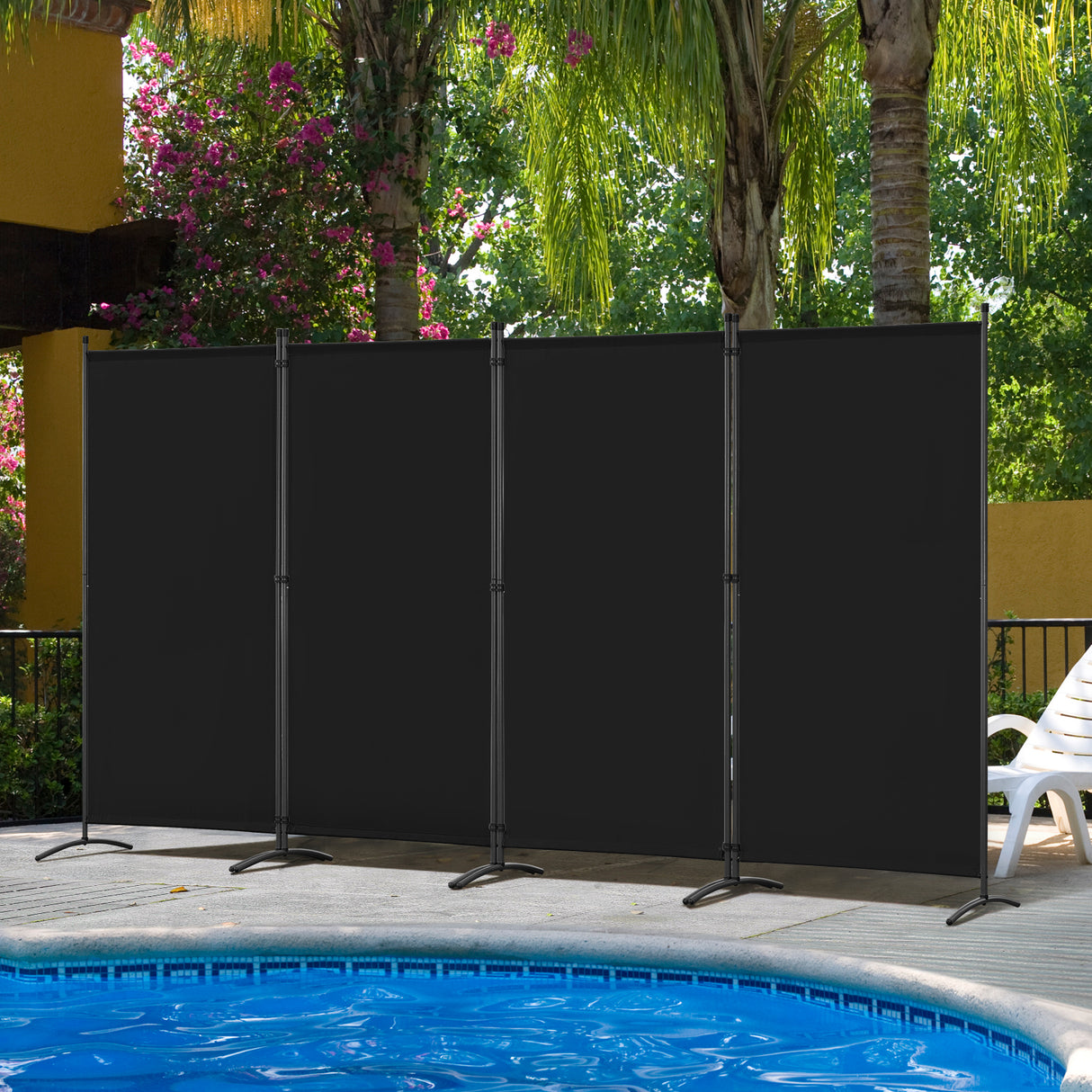 Angel Living Paravent Sichtschutz Balkonbespannung Balkonsichtschutz Paravent Raumteiler Trennwand , 324x180cm