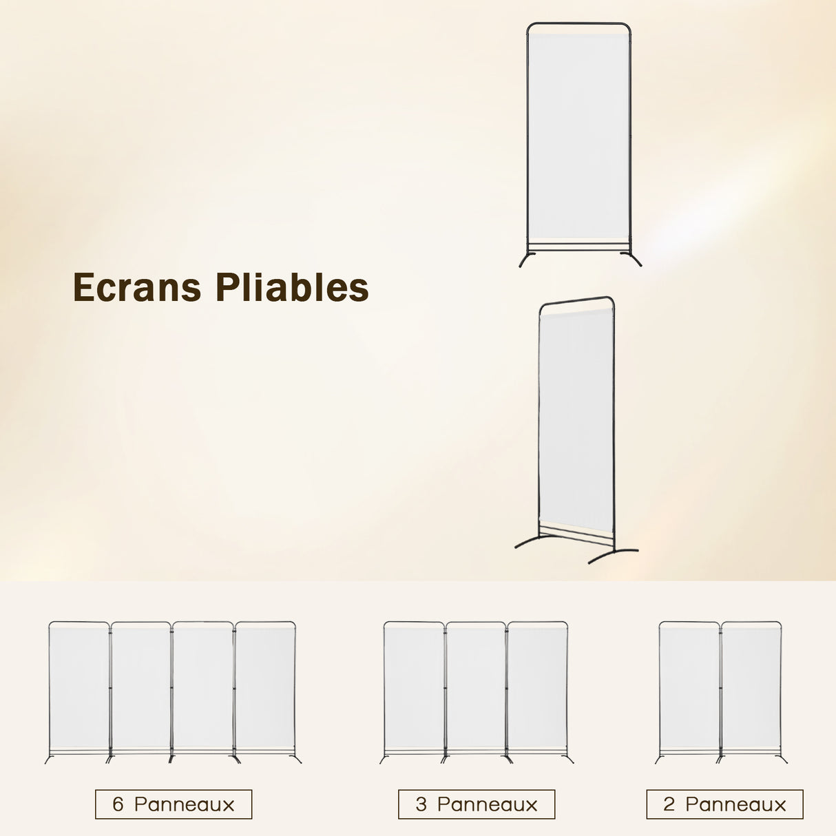 Angel Living 1-teiliger faltbarer Raum-Teiler, freistehender Privatsphäre-Schirm für Büros, Balkon, Schlafzimmer, Garten im Freien, 81cm x 180cm