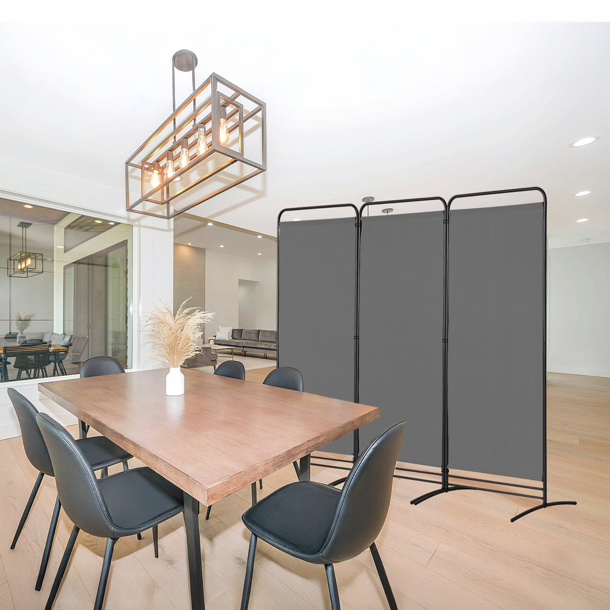 Angel Living Paravent 4 Teilig Klappbar Raumteiler für Büros, Balkon,Schlafzimmer,Außengarten,243cm x 180cm