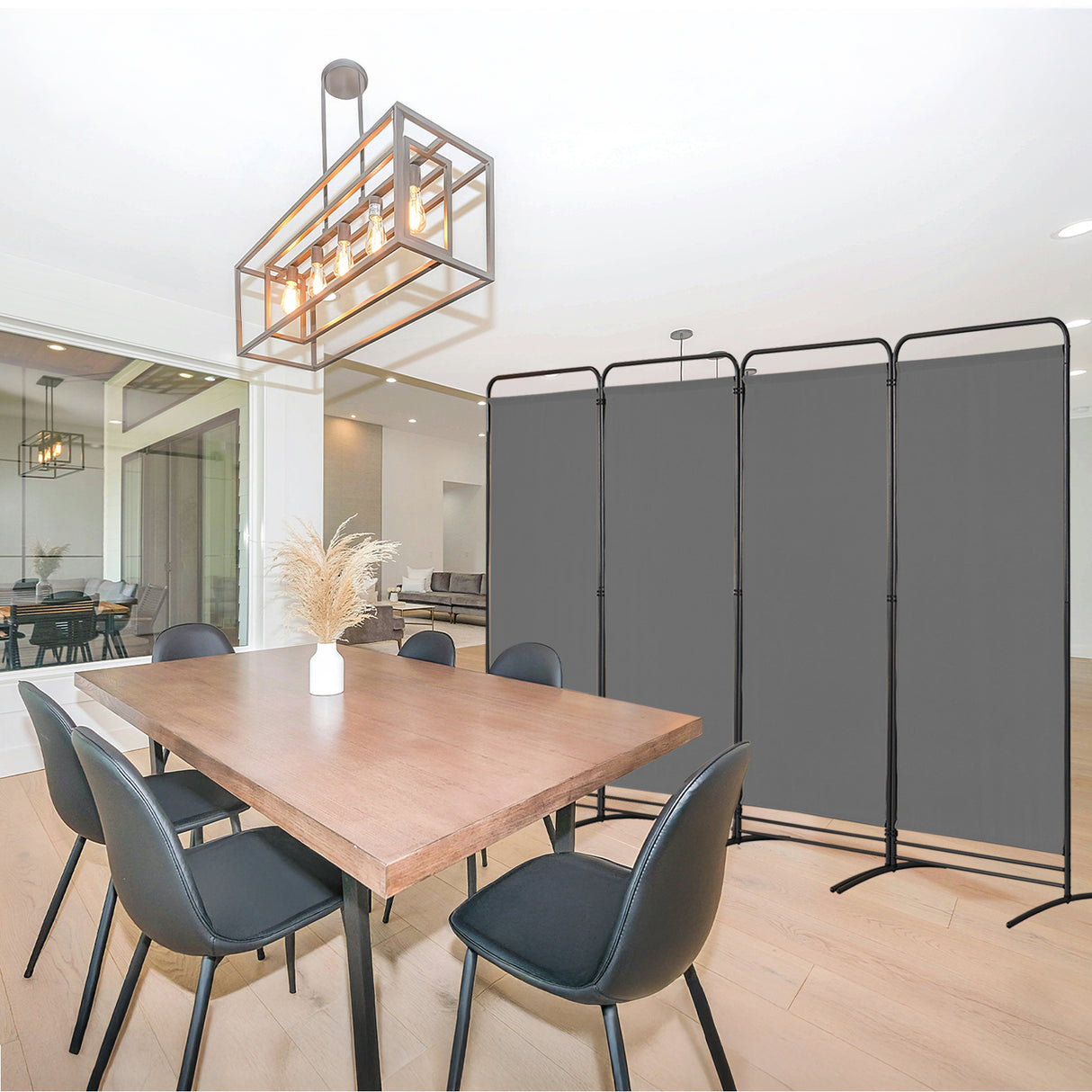 Angel Living Paravent 4 Teilig Klappbar Raumteiler für Büros, Balkon,Schlafzimmer,Außengarten, 324cm x 180cm