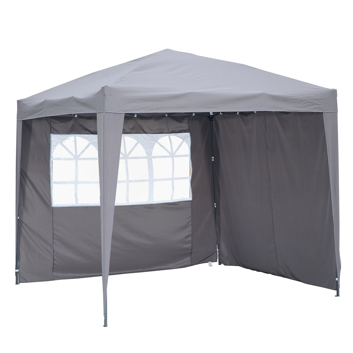 2.5x2.5M Pavilion Faltbar Terassen Dach Wasserabweisend ausStahl und Polyester