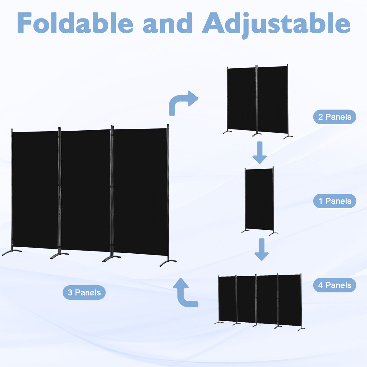 Paravent 4tlg 324X169CM Sichtschutz Balkonbespannung Balkonsichtschutz Paravent Raumteiler Trennwand