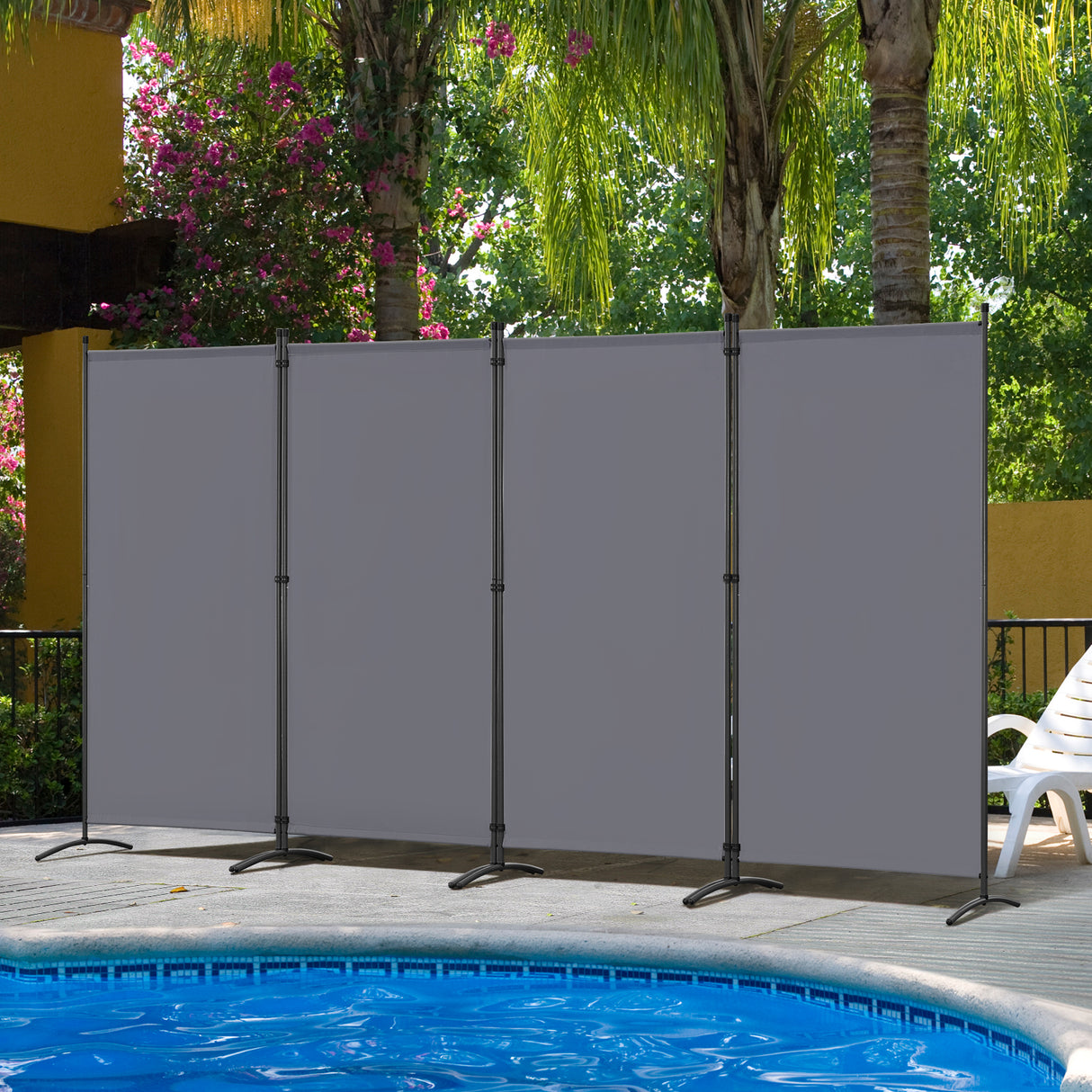 Angel Living Paravent Sichtschutz Balkonbespannung Balkonsichtschutz Paravent Raumteiler Trennwand , 324x180cm