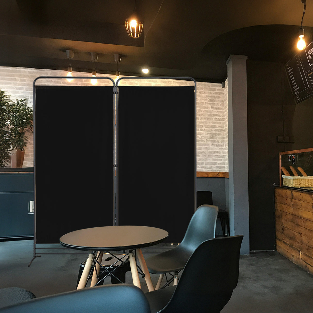 Angel Living Paravent 2 Teilig Klappbar Raumteiler für Büros, Balkon,Schlafzimmer,Außengarten, 162cm x 180cm