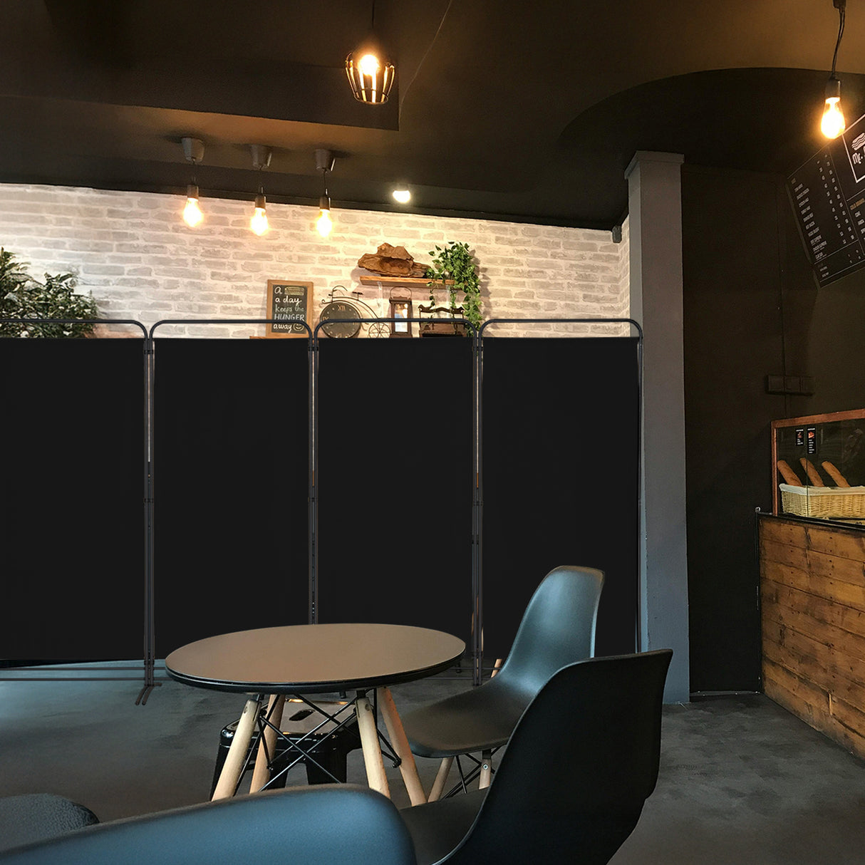 Angel Living Paravent 4 Teilig Klappbar Raumteiler für Büros, Balkon,Schlafzimmer,Außengarten, 324cm x 180cm