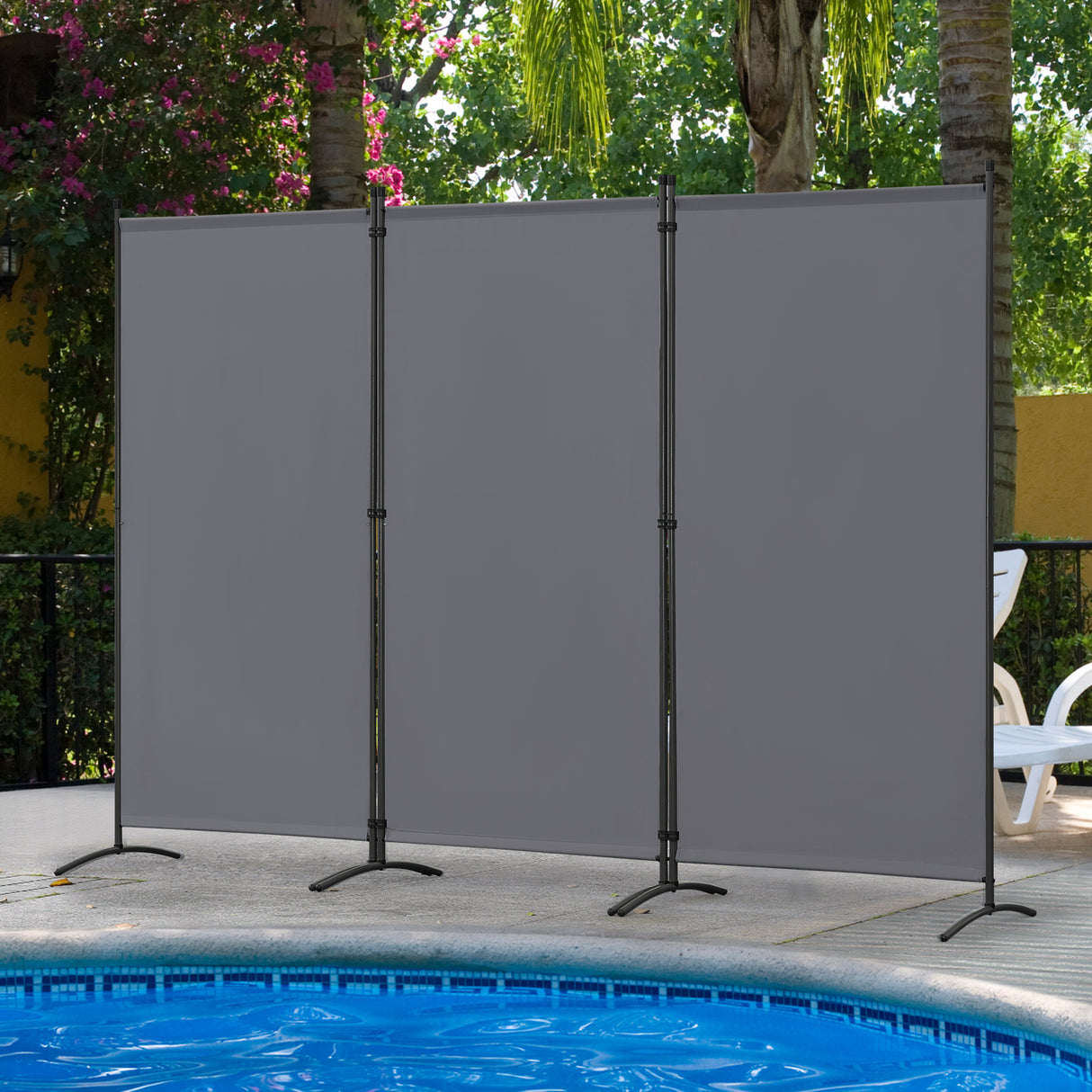 Angel Living Paravent Sichtschutz Balkonbespannung Balkonsichtschutz Paravent Raumteiler Trennwand 243x180cm