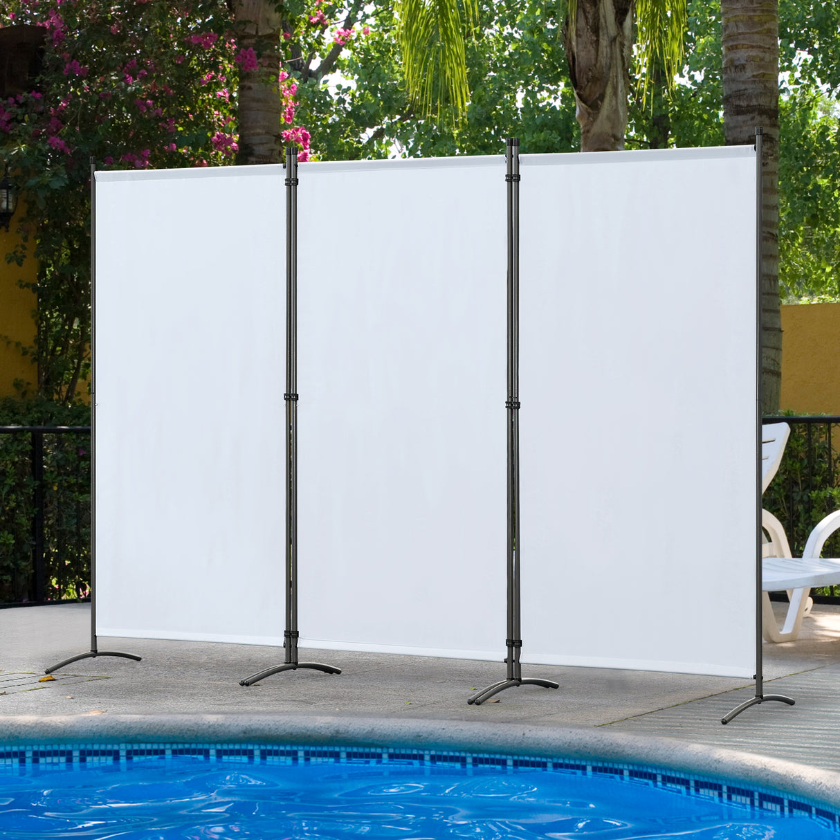 Angel Living Paravent Sichtschutz Balkonbespannung Balkonsichtschutz Paravent Raumteiler Trennwand 243x180cm