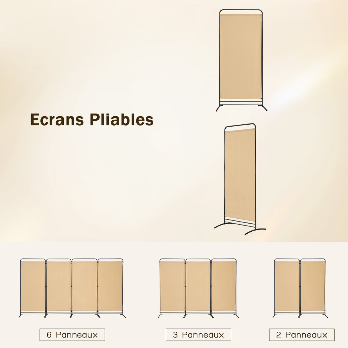 Angel Living 1-teiliger faltbarer Raum-Teiler, freistehender Privatsphäre-Schirm für Büros, Balkon, Schlafzimmer, Garten im Freien, 81cm x 180cm