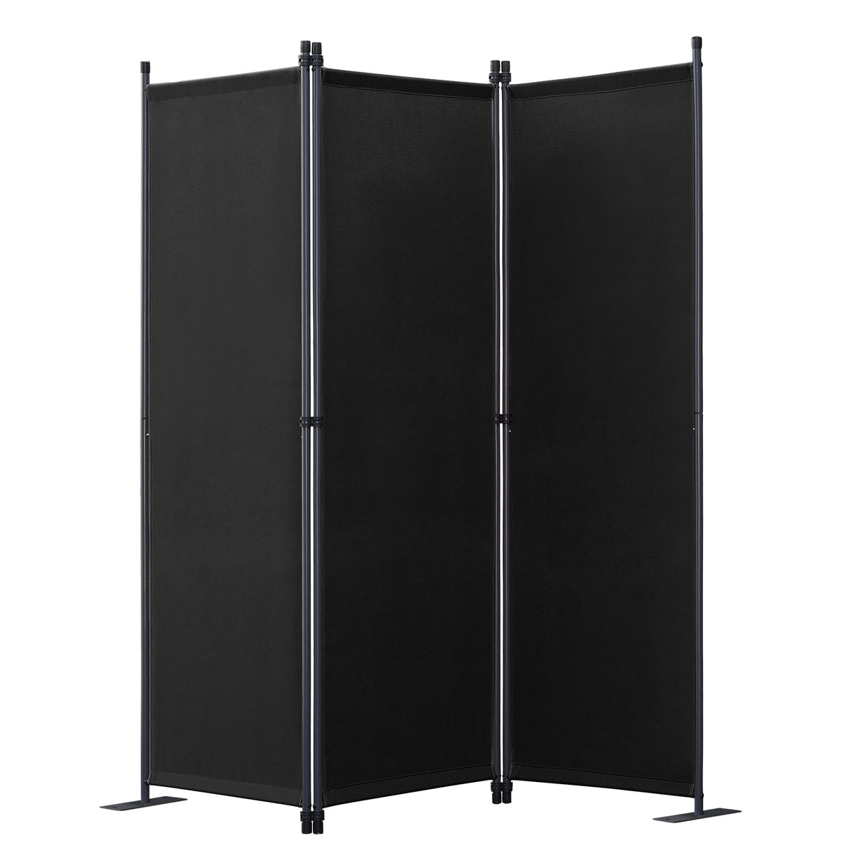 Angel Living Paravent 3tlg Sichtschutz,Faltbildschirm Raumteiler Sichtschutz aus Stahl und Polyester