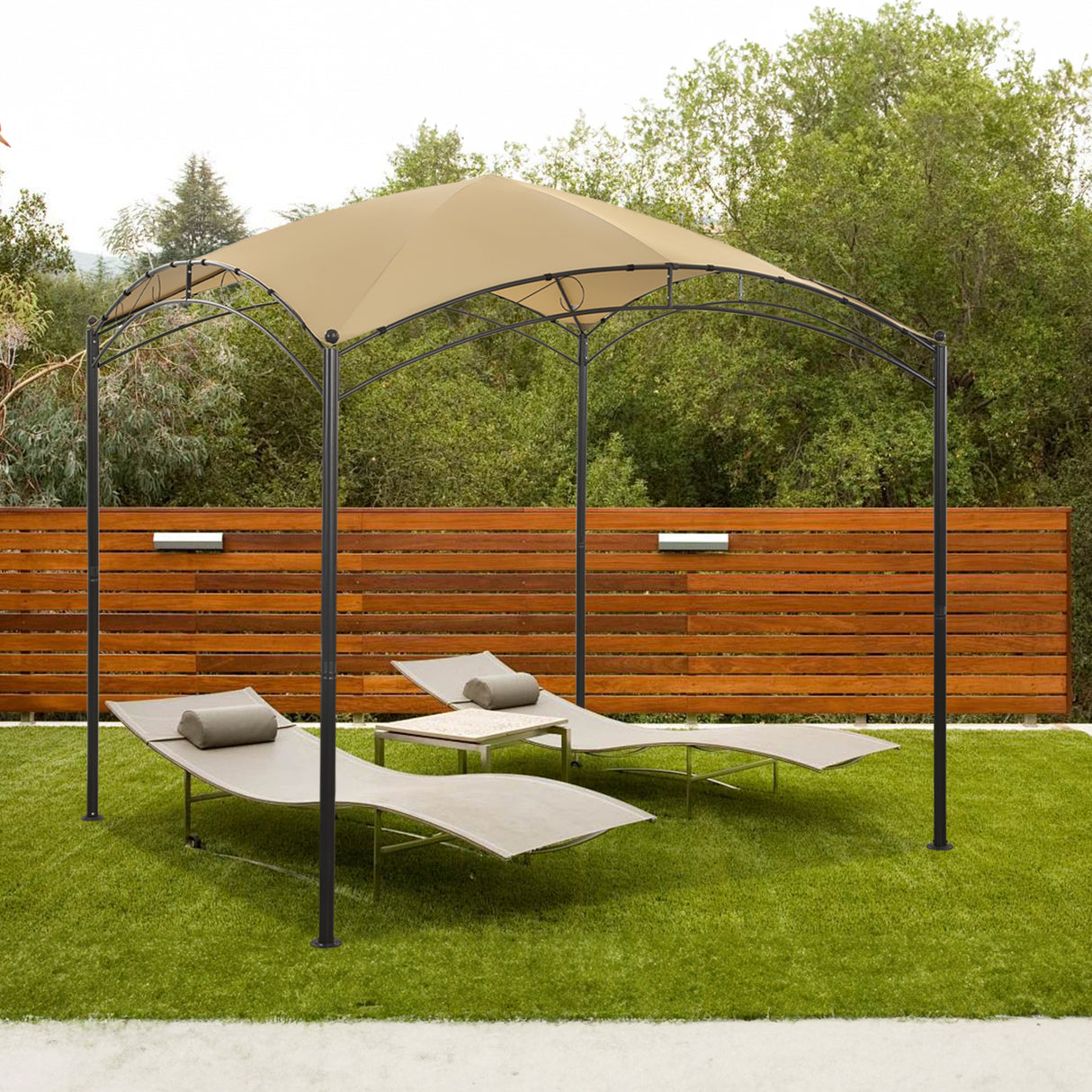Angel living Gartenpavillon 2.5x2.5M, Wasserabweisend und UV-bestandig Pavillon, Ideal fur Freizeit und Partys