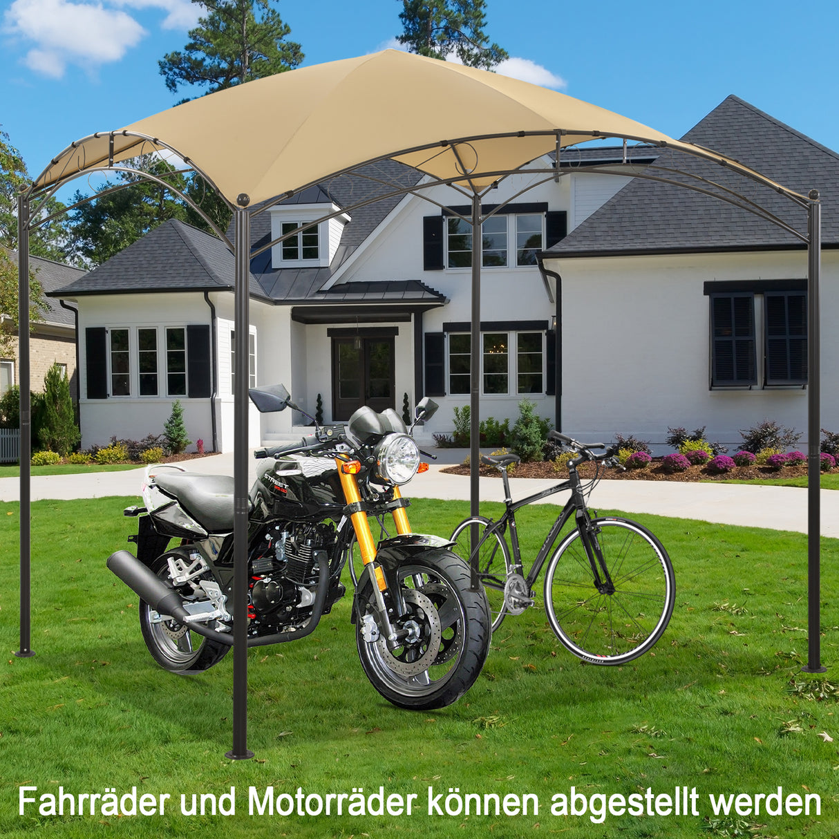 Angel living Gartenpavillon 2.5x2.5M, Wasserabweisend und UV-bestandig Pavillon, Ideal fur Freizeit und Partys