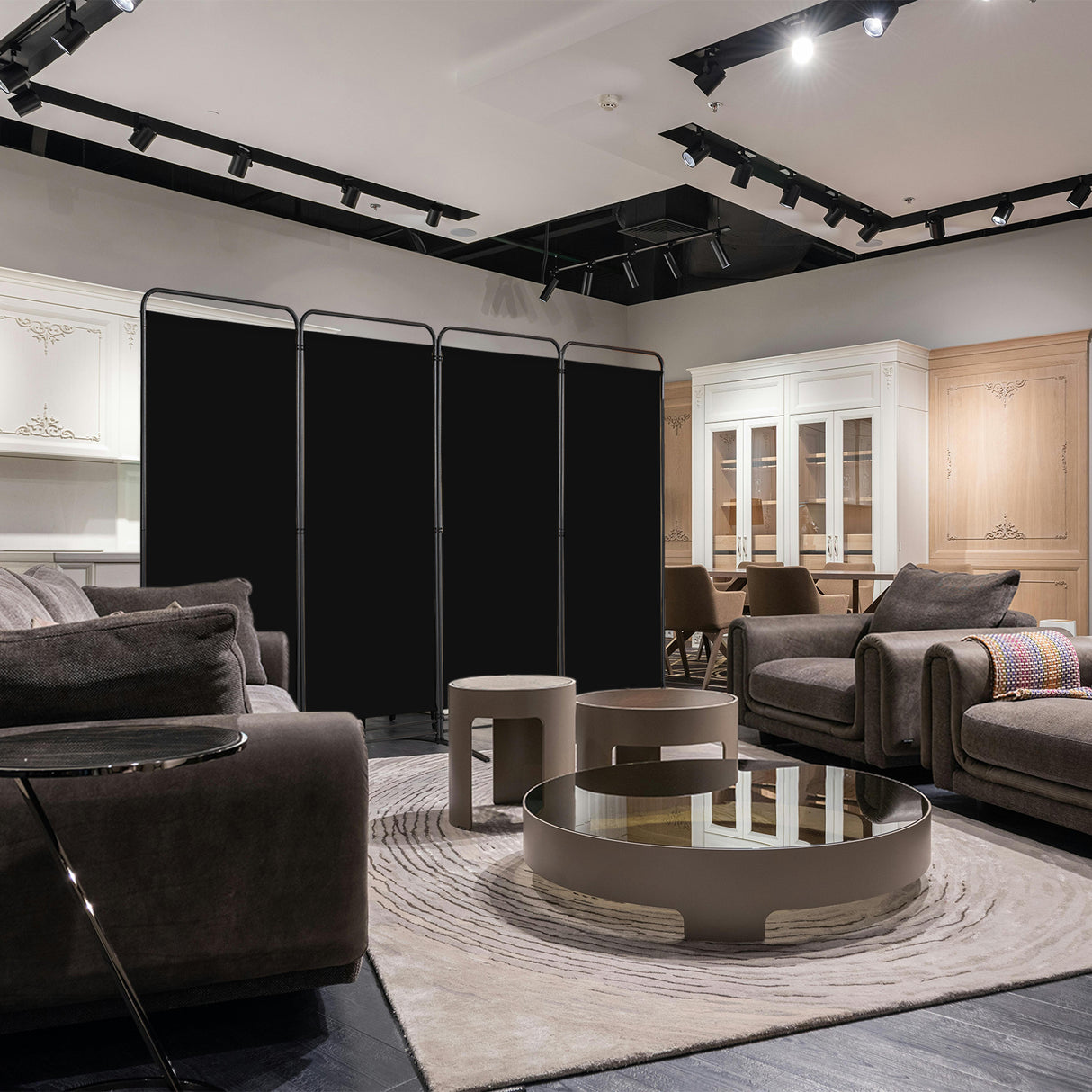 Angel Living Paravent 4 Teilig Klappbar Raumteiler für Büros, Balkon,Schlafzimmer,Außengarten, 324cm x 180cm