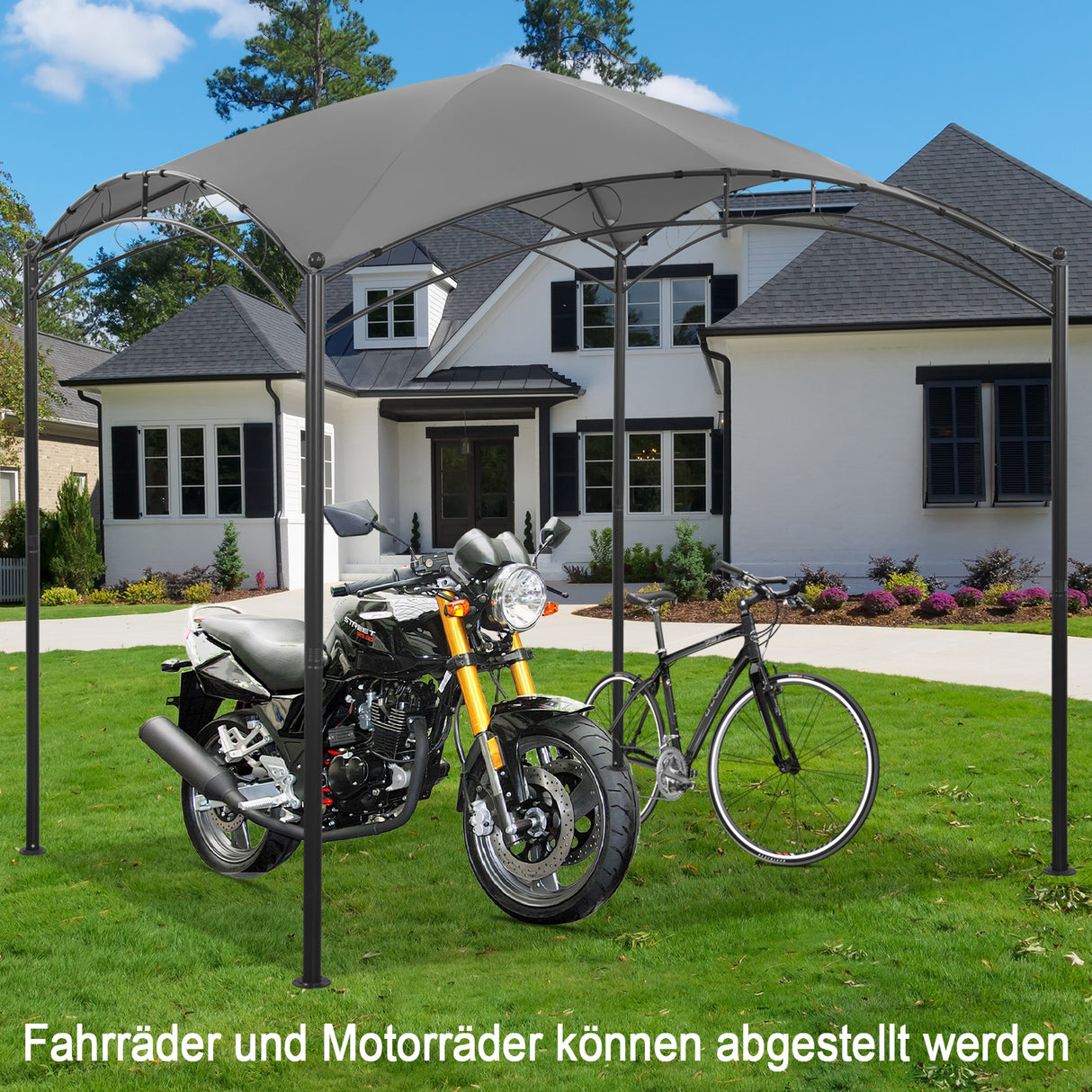 Angel living Gartenpavillon 2.5x2.5M, Wasserabweisend und UV-bestandig Pavillon, Ideal fur Freizeit und Partys