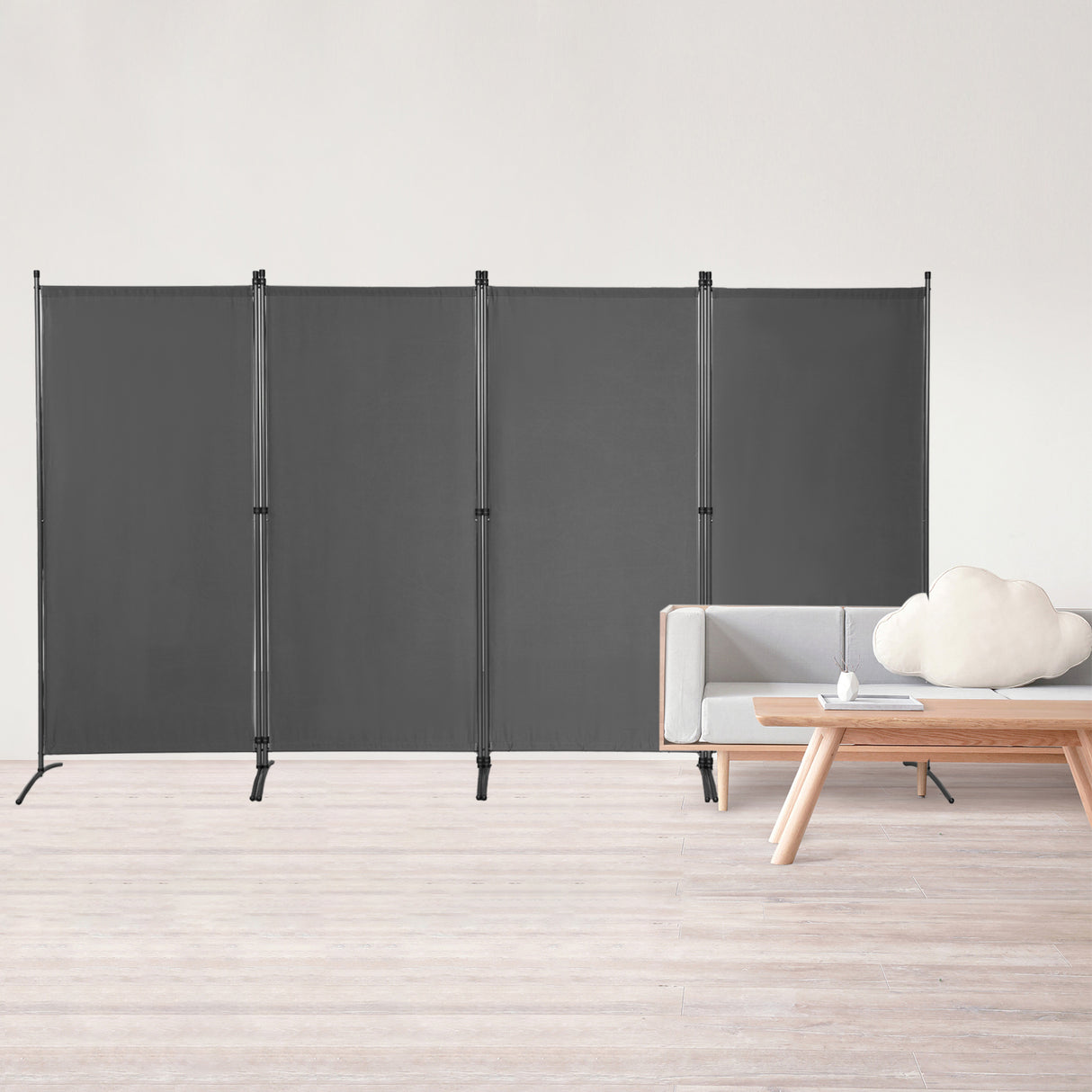 Paravent 4tlg 324X169CM Sichtschutz Balkonbespannung Balkonsichtschutz Paravent Raumteiler Trennwand