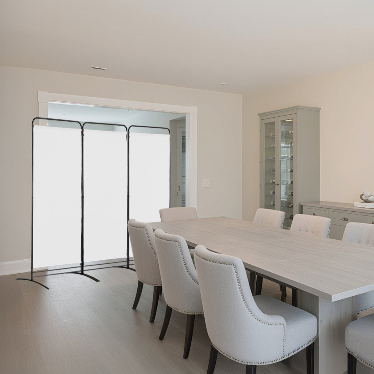 Angel Living Paravent 4 Teilig Klappbar Raumteiler für Büros, Balkon,Schlafzimmer,Außengarten,243cm x 180cm