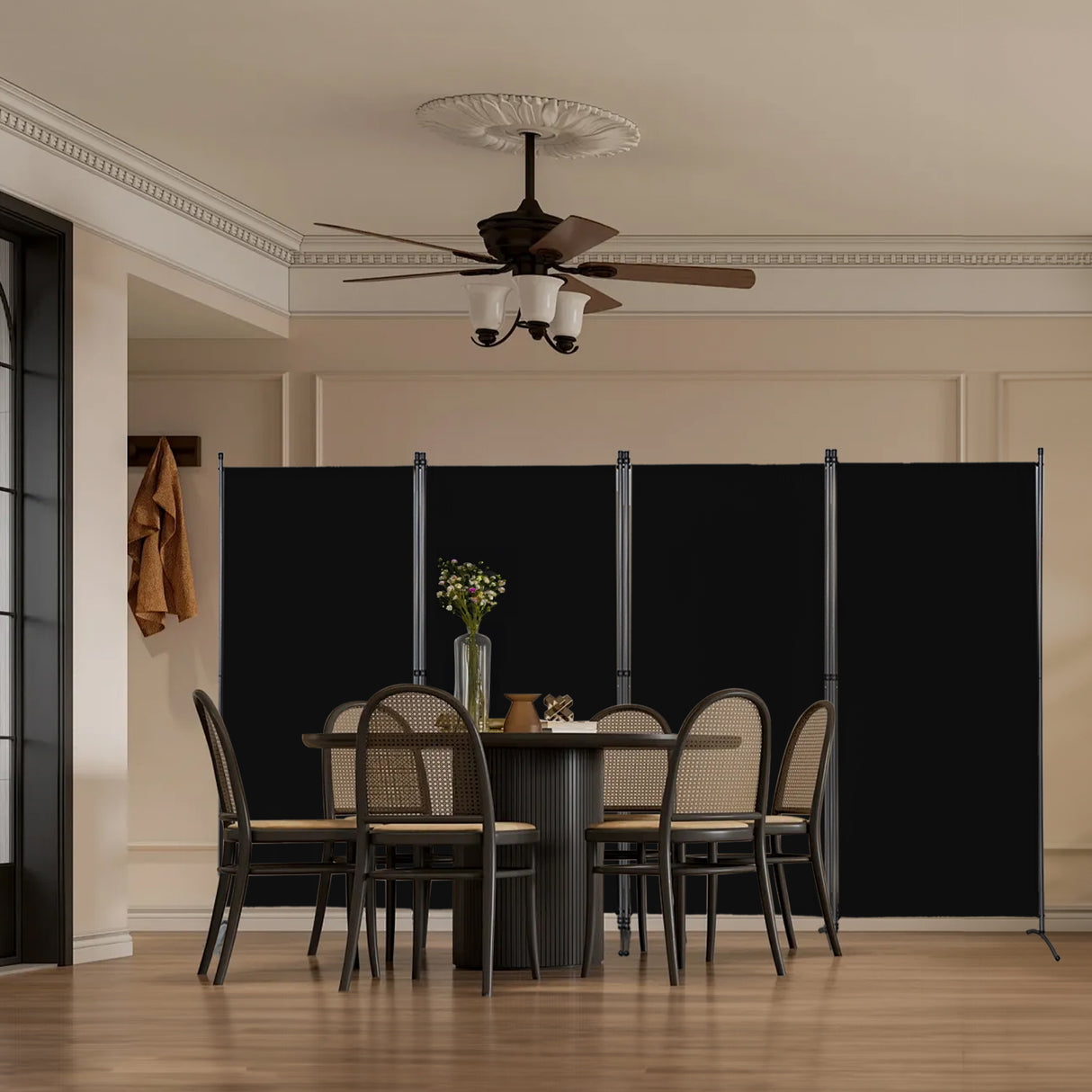 Paravent 4tlg 324X169CM Sichtschutz Balkonbespannung Balkonsichtschutz Paravent Raumteiler Trennwand