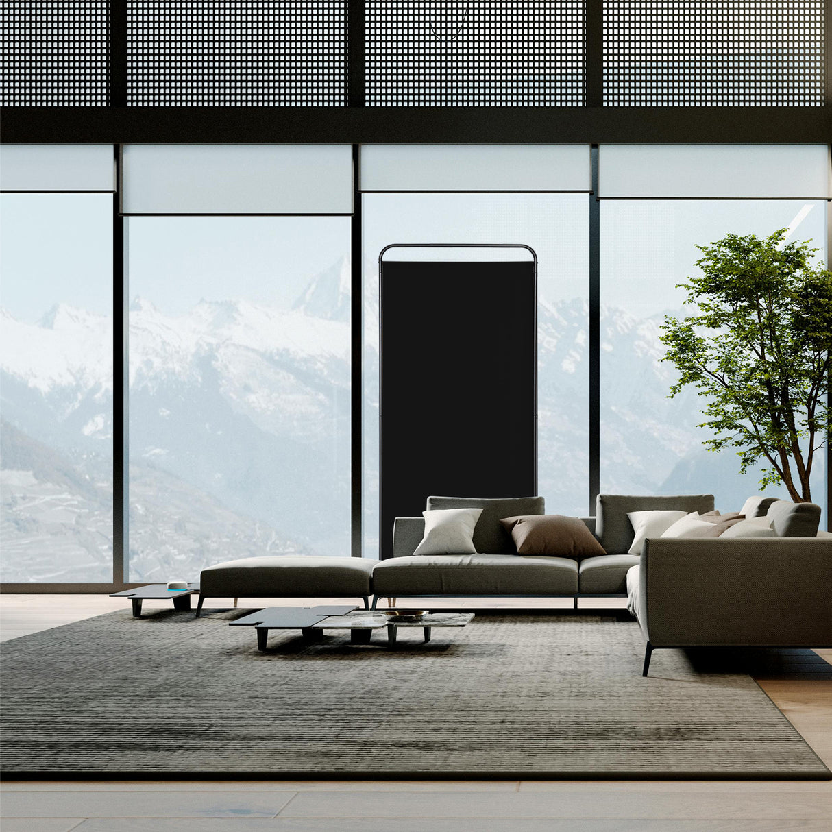 Angel Living 1-teiliger faltbarer Raum-Teiler, freistehender Privatsphäre-Schirm für Büros, Balkon, Schlafzimmer, Garten im Freien, 81cm x 180cm