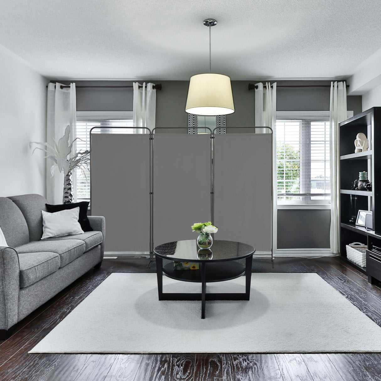 Angel Living Paravent 4 Teilig Klappbar Raumteiler für Büros, Balkon,Schlafzimmer,Außengarten,243cm x 180cm