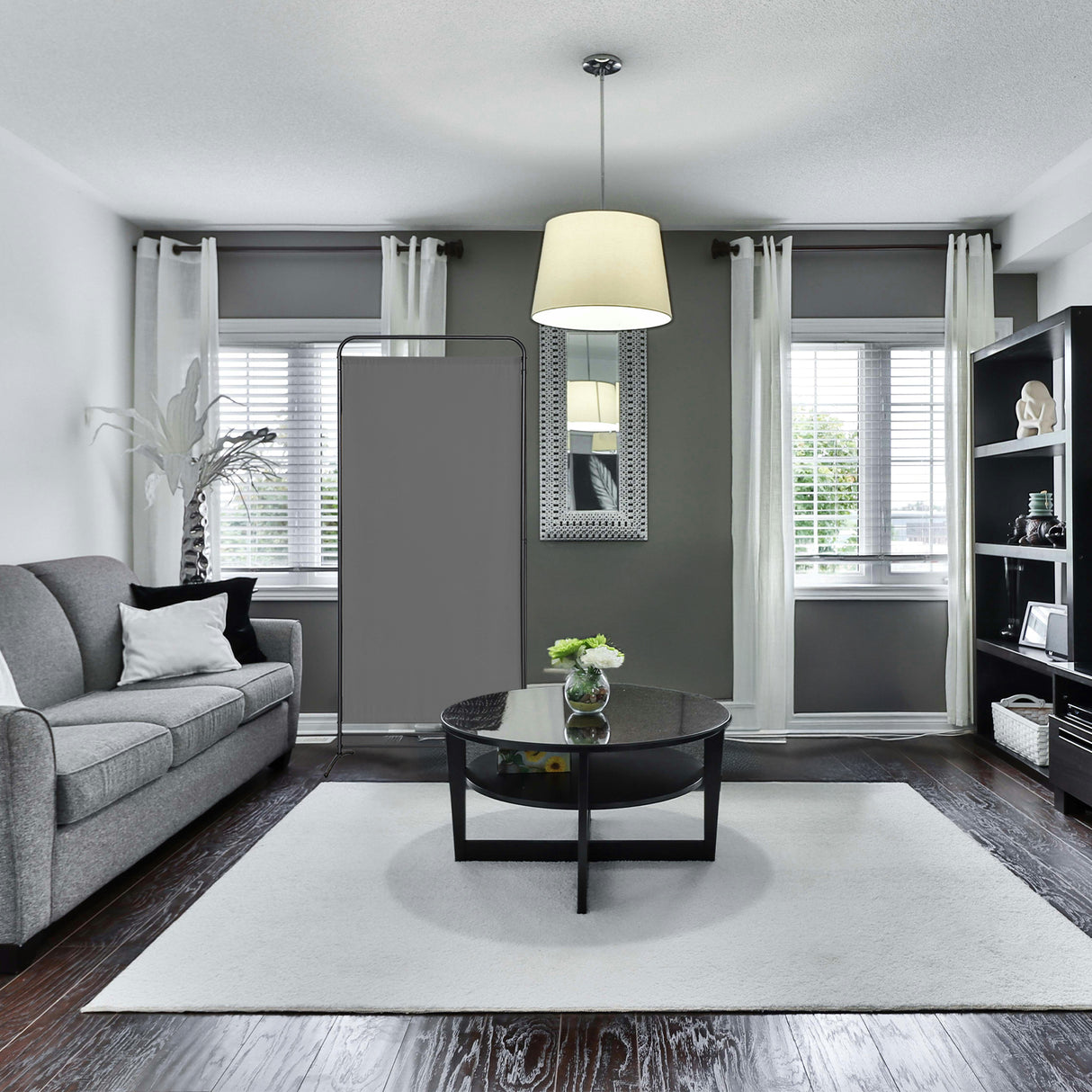 Angel Living 1-teiliger faltbarer Raum-Teiler, freistehender Privatsphäre-Schirm für Büros, Balkon, Schlafzimmer, Garten im Freien, 81cm x 180cm