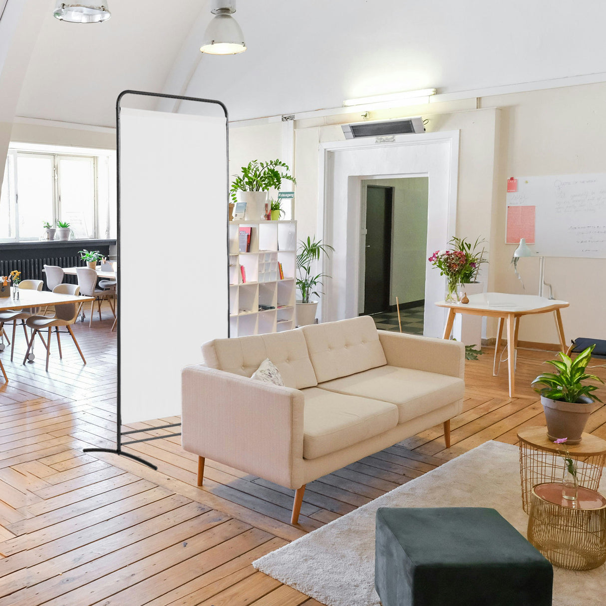 Angel Living 1-teiliger faltbarer Raum-Teiler, freistehender Privatsphäre-Schirm für Büros, Balkon, Schlafzimmer, Garten im Freien, 81cm x 180cm