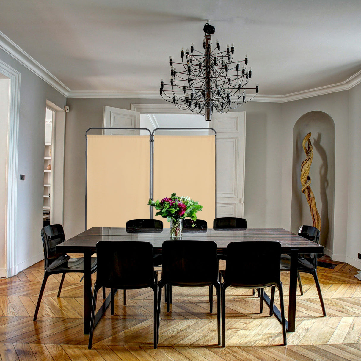 Angel Living Paravent 2 Teilig Klappbar Raumteiler für Büros, Balkon,Schlafzimmer,Außengarten, 162cm x 180cm