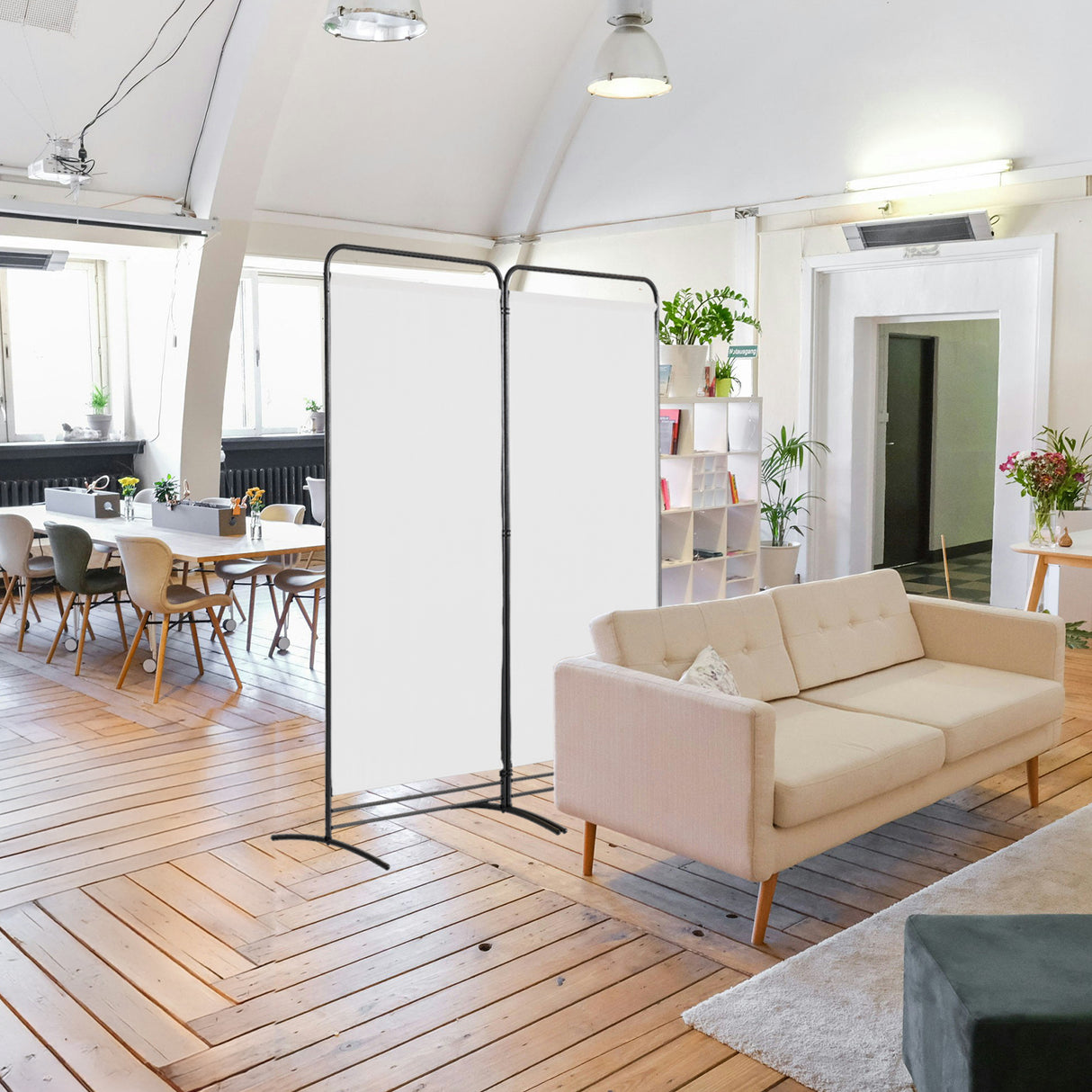 Angel Living Paravent 2 Teilig Klappbar Raumteiler für Büros, Balkon,Schlafzimmer,Außengarten, 162cm x 180cm