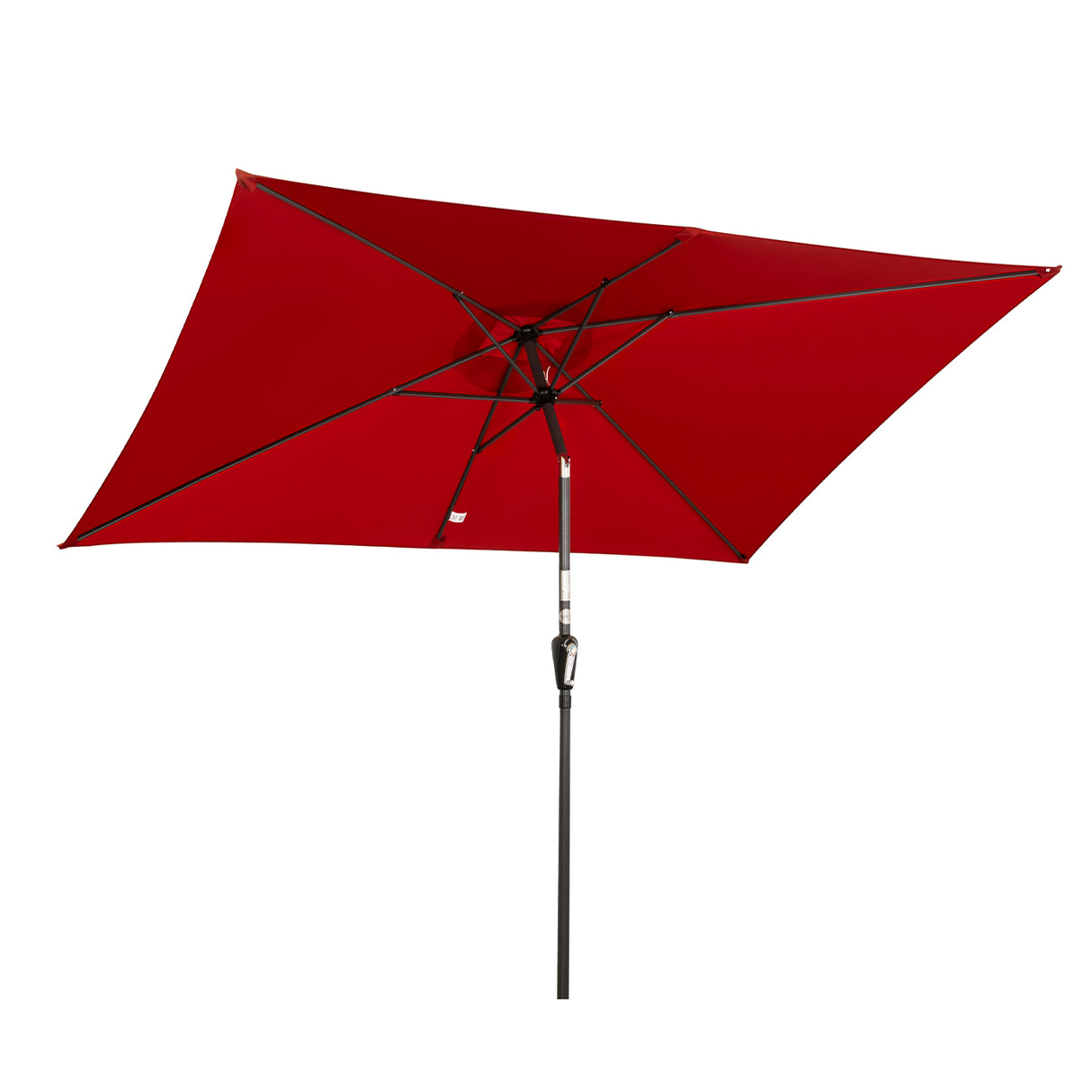 300x200cm Sonnenschirm Rechteck Sonneschirm aus aus Aluminium, Stahl und Polyester