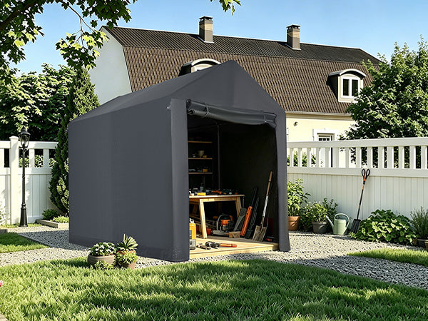 Angel Living Gartenzelt für den Außenbereich zur Aufbewahrung von Werkzeugen, 1,9 × 2,3 × 2,35 m