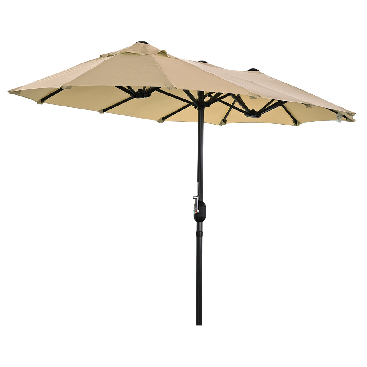 Angel Living Doppelsonnenschirm mit kurbel Groß Sonnenschirm Marktschirm für Terrasse,Balkon & Garten UPF 50+