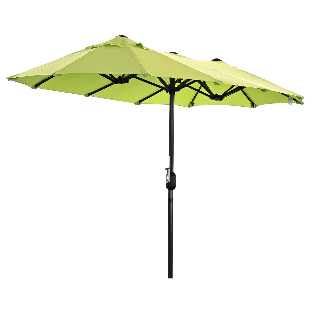 Angel Living Doppelsonnenschirm mit kurbel Groß Sonnenschirm Marktschirm für Terrasse,Balkon & Garten UPF 50+