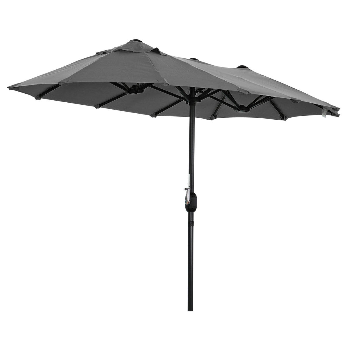 Angel Living Doppelsonnenschirm mit kurbel Groß Sonnenschirm Marktschirm für Terrasse,Balkon & Garten UPF 50+