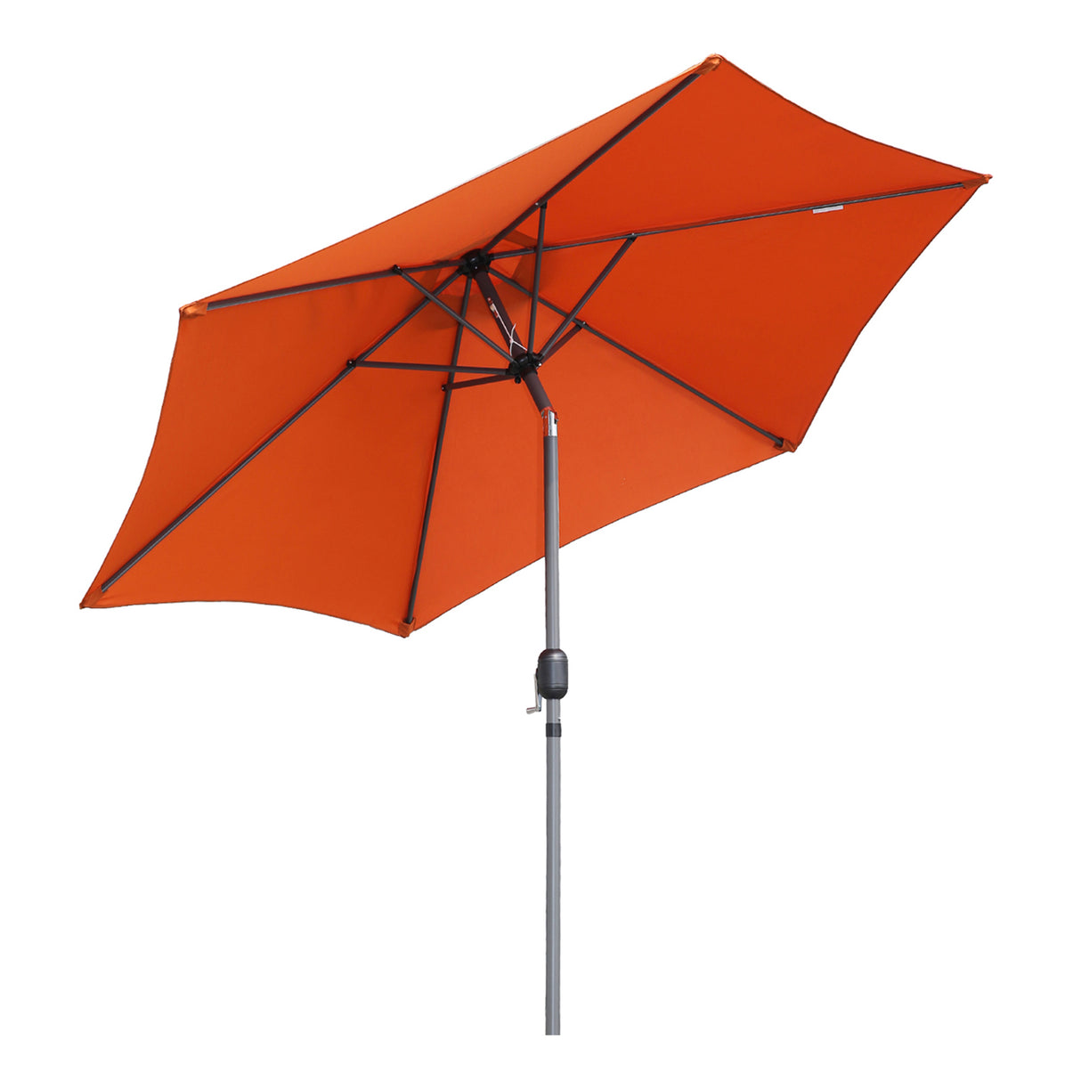 Sonnenschirm aus Aluminium, 250 cm, mit Kurbel-Kippmechanismus, Sonnenschutz UV 50+