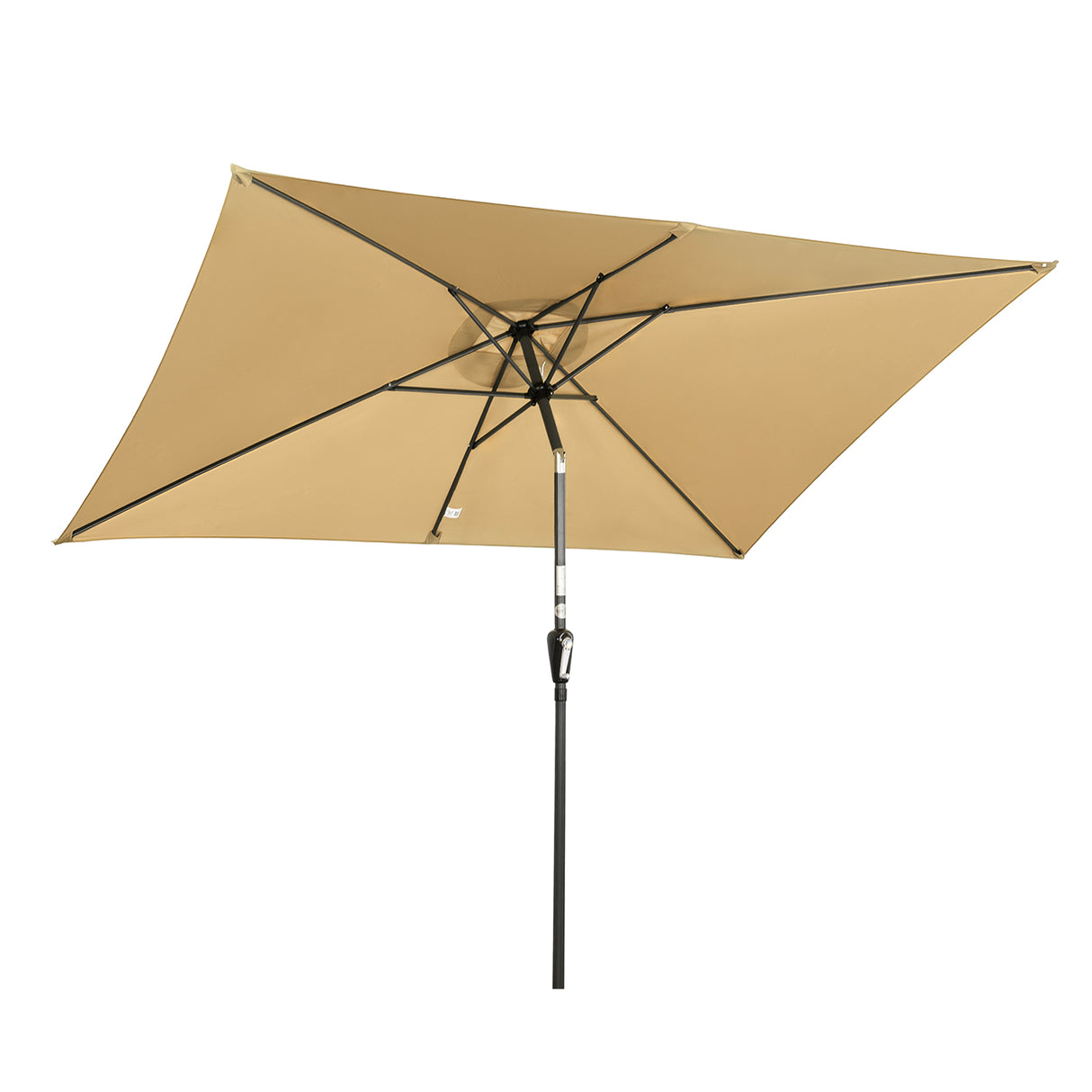 300x200cm Sonnenschirm Rechteck Sonneschirm aus aus Aluminium, Stahl und Polyester