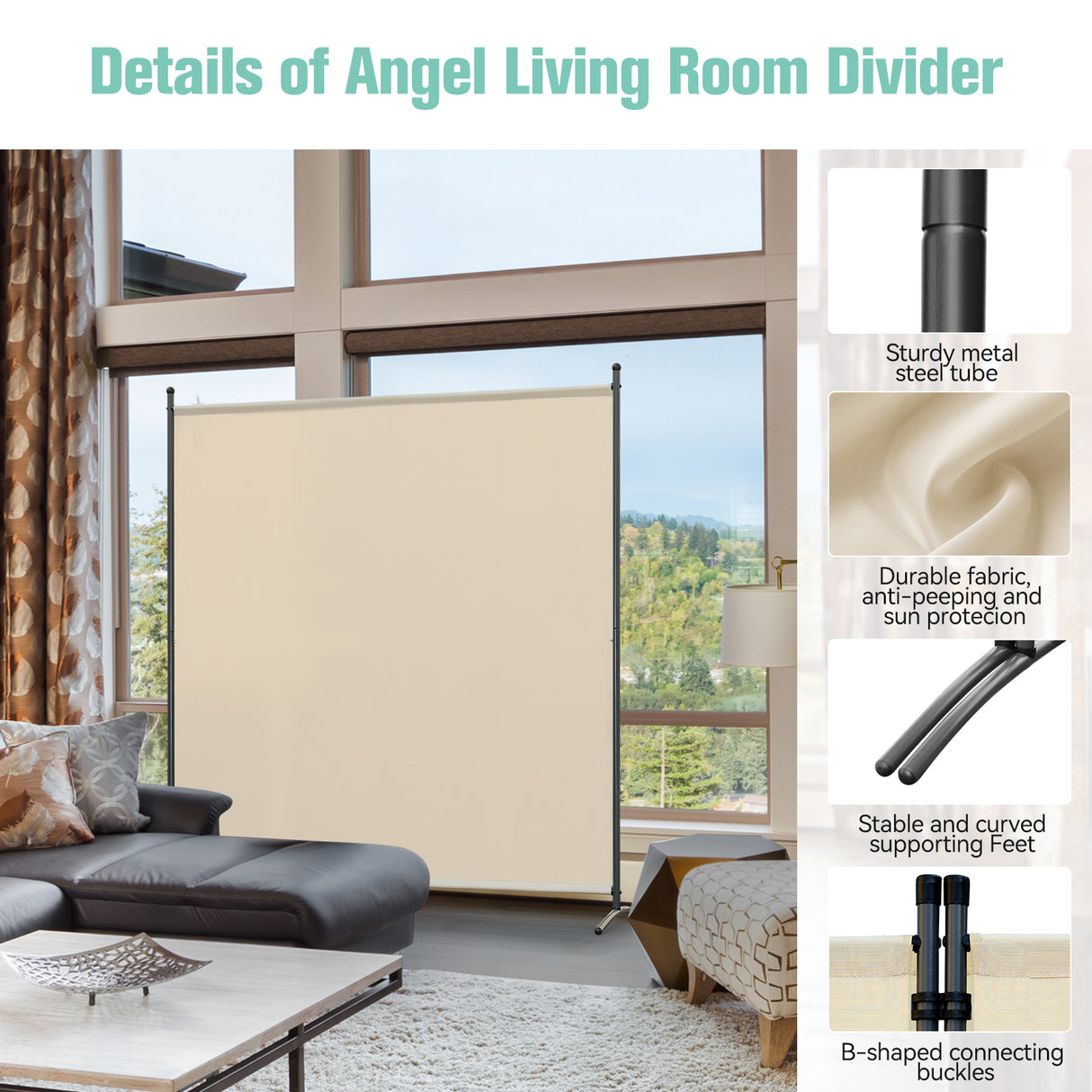 Raumteiler Garten Outdoor Sichtschutz für Terrasse Privatsphäre 1 Paneele