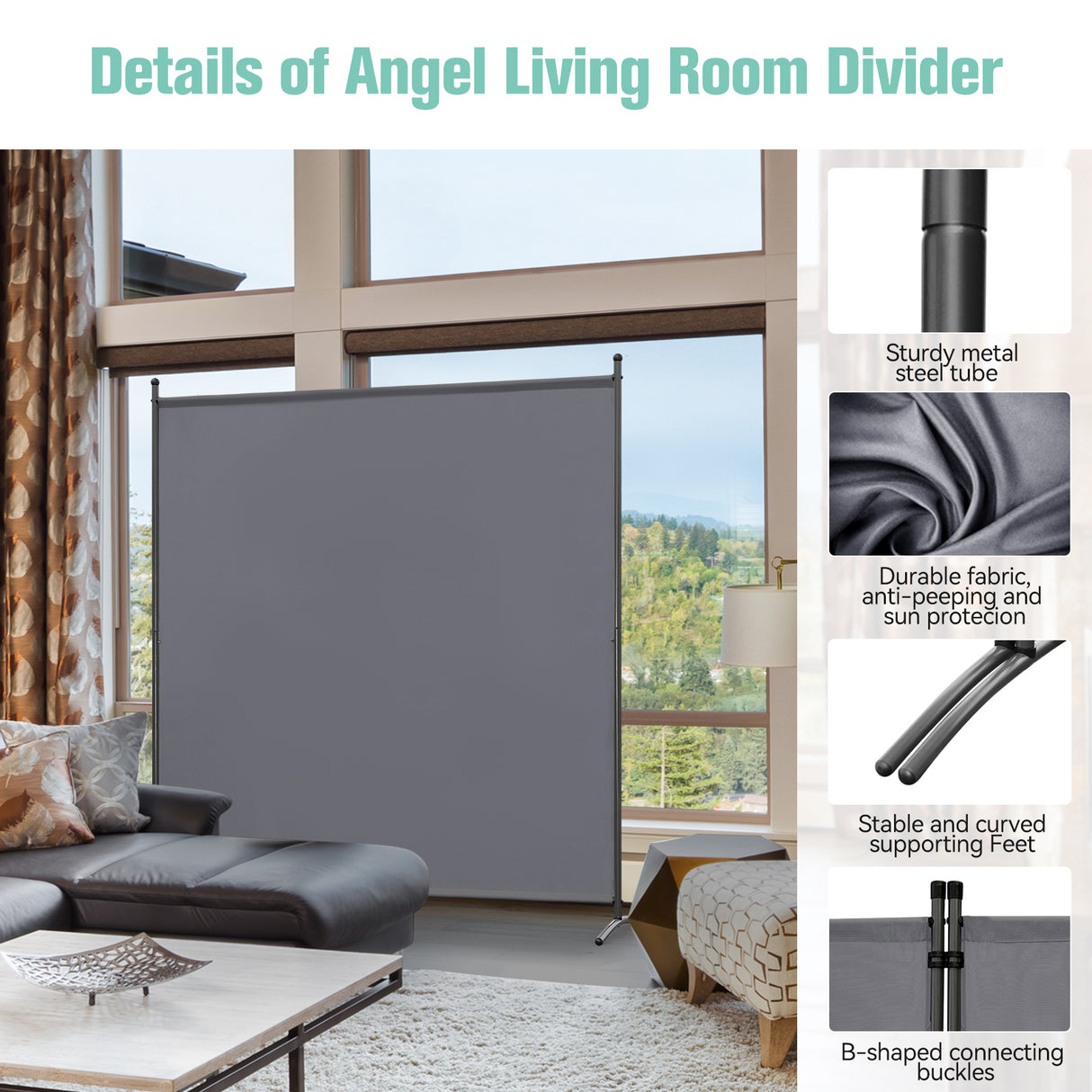 Raumteiler Garten Outdoor Sichtschutz für Terrasse Privatsphäre 1 Paneele