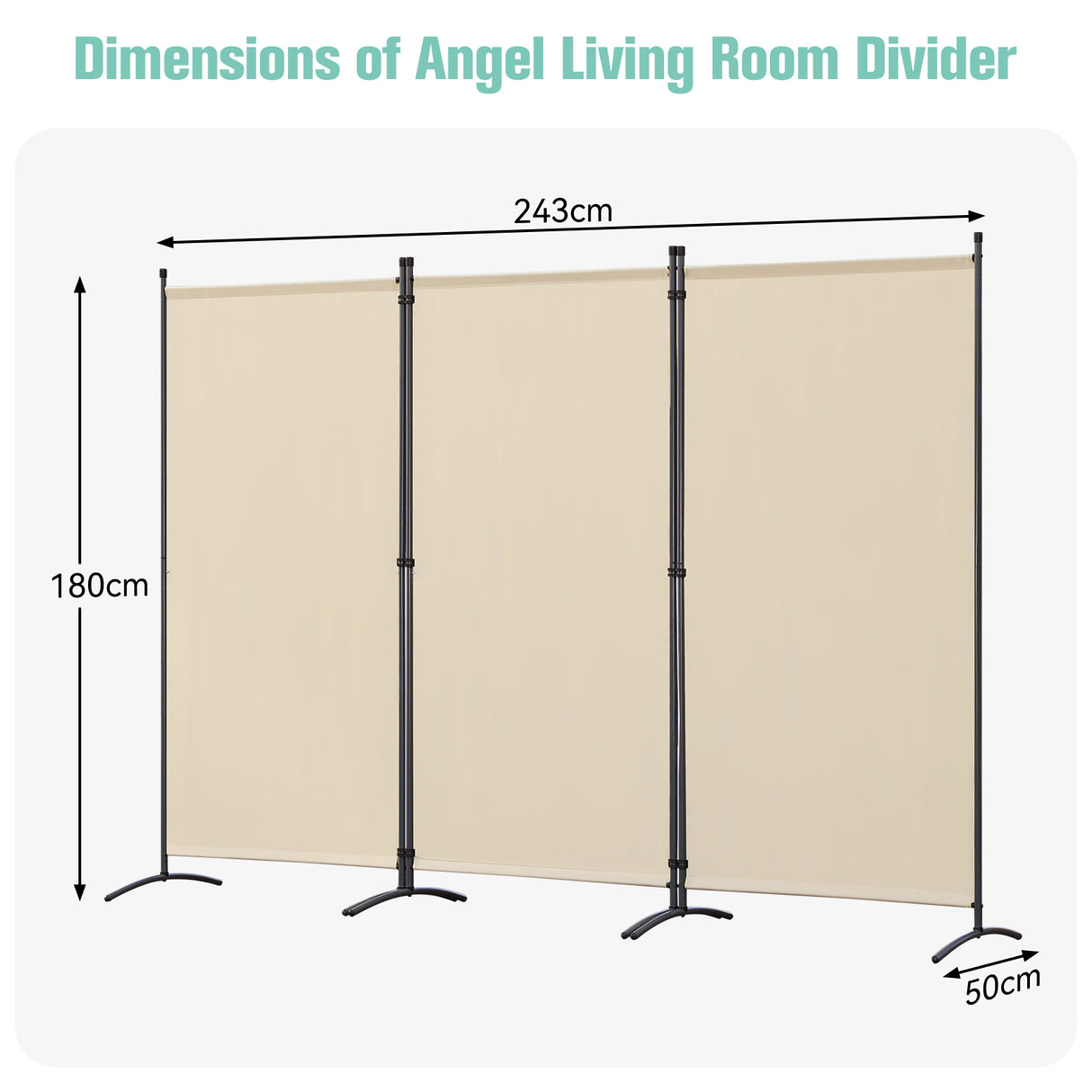 Angel Living Paravent Sichtschutz Balkonbespannung Balkonsichtschutz Paravent Raumteiler Trennwand 243x180cm