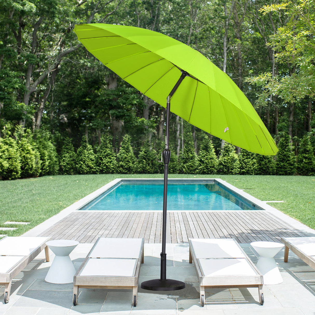 250cm Sonneschirm Sonnenschutz neigbar Rostfrei aus Aluminium, Stahl und Polyester