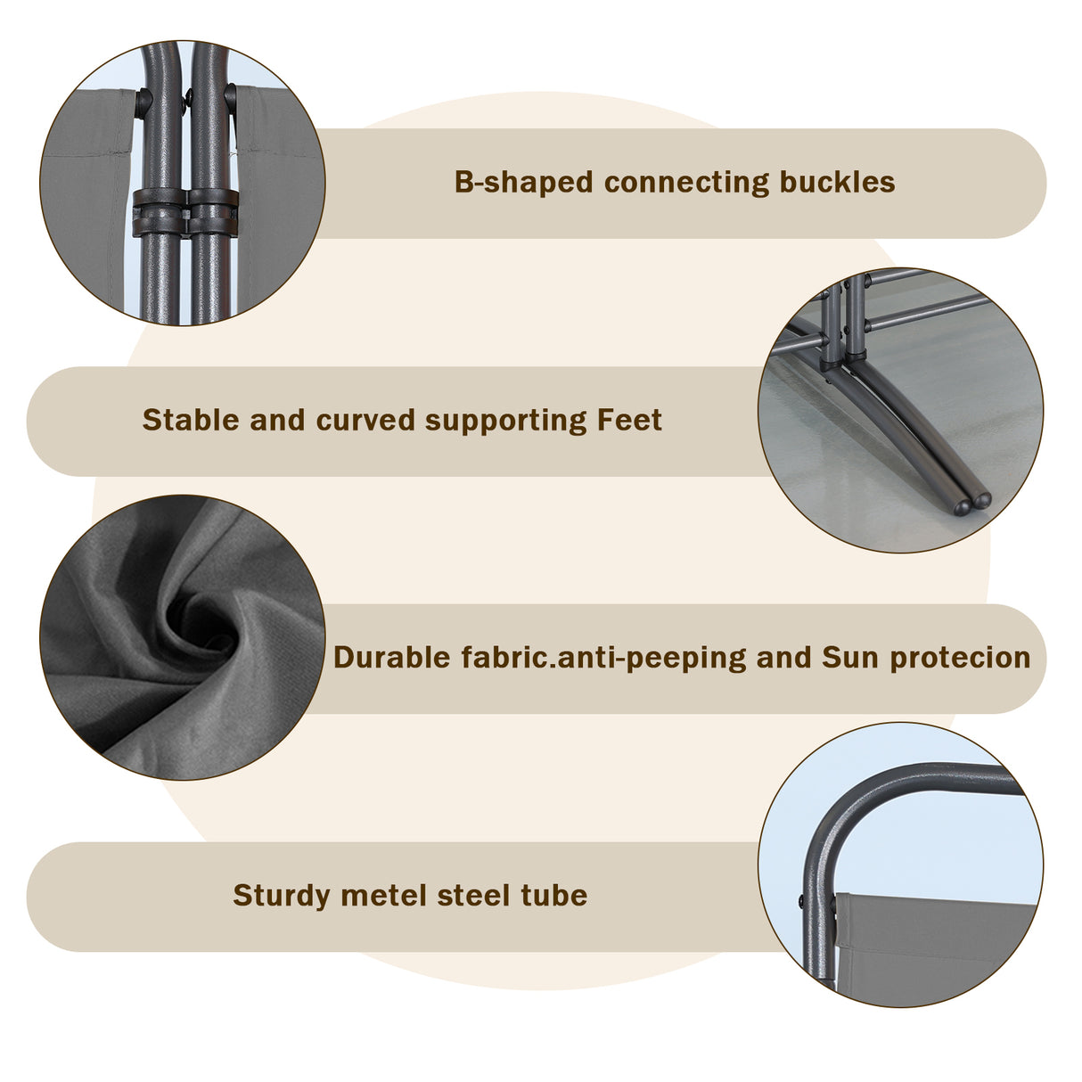 Angel Living 1-teiliger faltbarer Raum-Teiler, freistehender Privatsphäre-Schirm für Büros, Balkon, Schlafzimmer, Garten im Freien, 81cm x 180cm