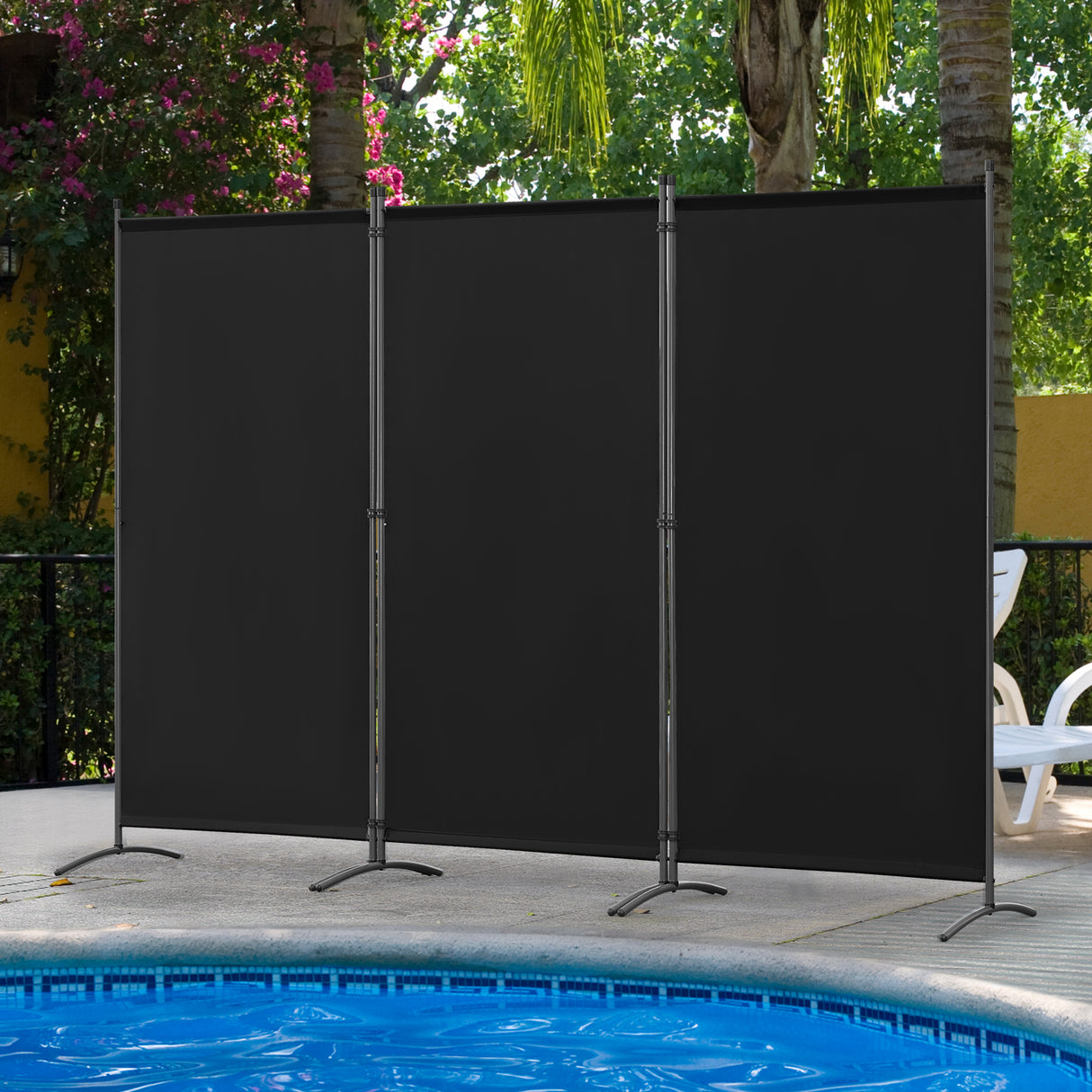 Angel Living Paravent Sichtschutz Balkonbespannung Balkonsichtschutz Paravent Raumteiler Trennwand 243x180cm