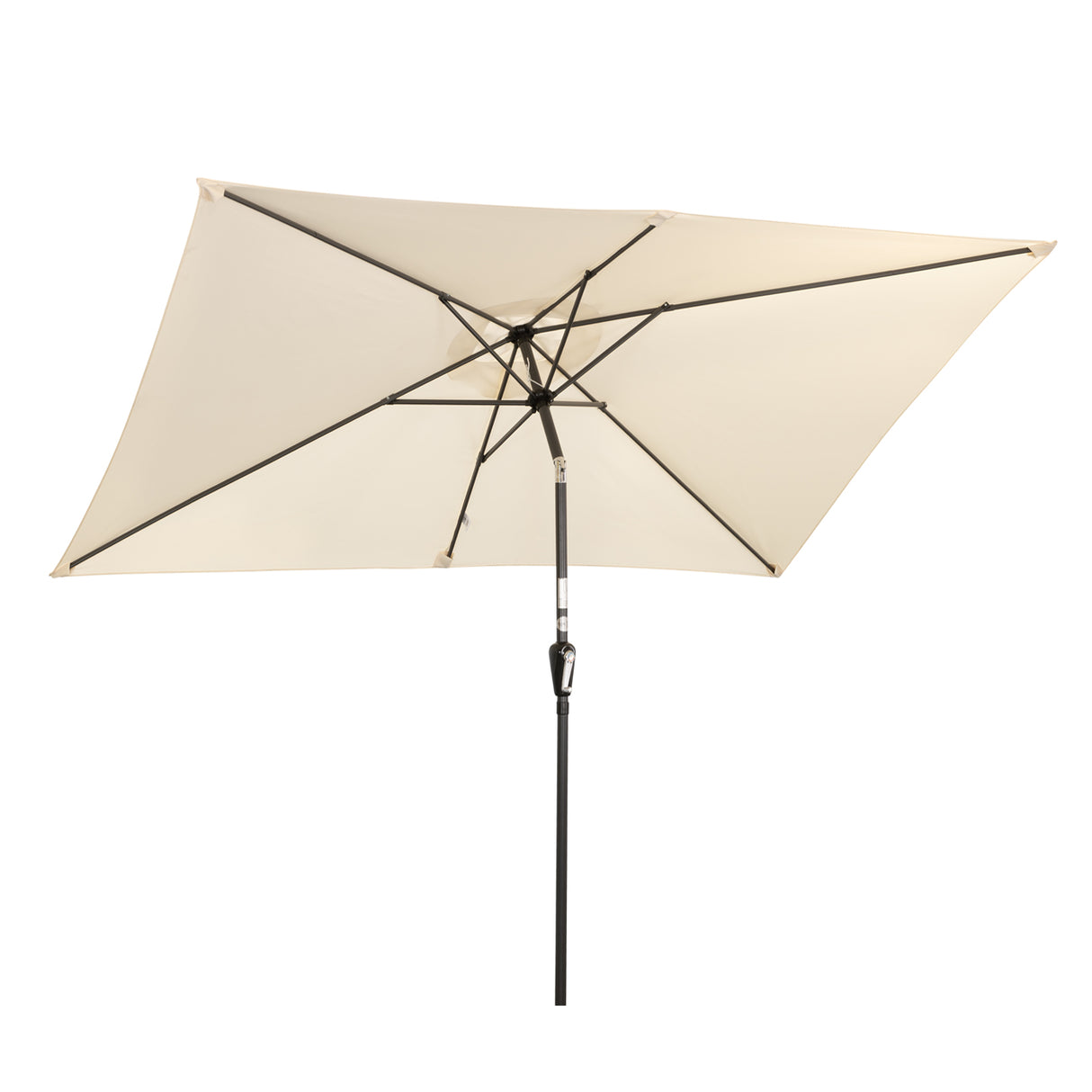 300x200cm Sonnenschirm Rechteck Sonneschirm aus aus Aluminium, Stahl und Polyester