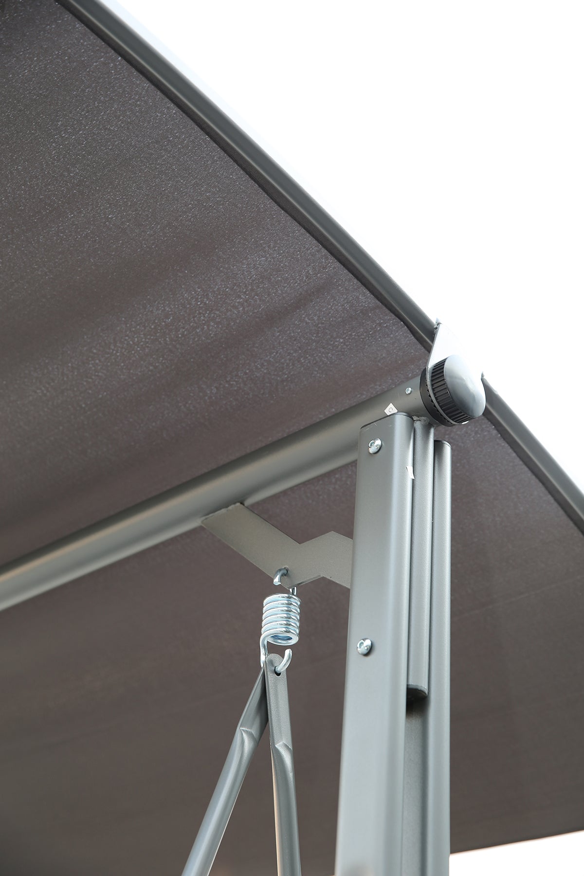 Angel Living 5869200 Hollywoodschaukel Gartenschaukel 3 Sitzer mit Sonnenschutz aus Stahl,Polyester