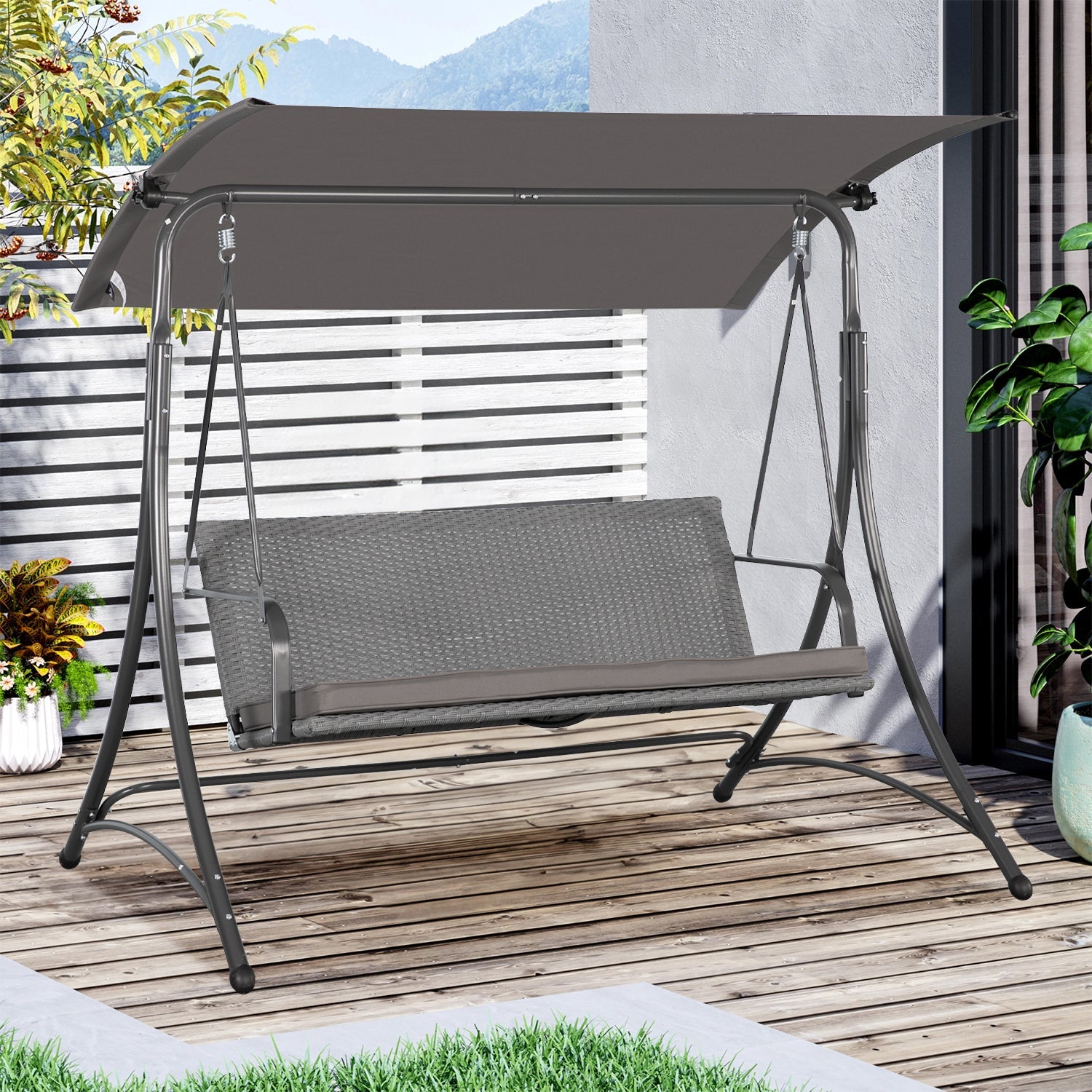 3‑Personen‑Hollywoodschaukel: Entspannung im eigenen Garten | Angel Living