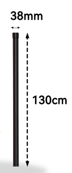 Zubehör – Untere Schirmstange für 2x3 Meter Gartenschirm