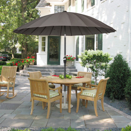 250cm Sonneschirm Sonnenschutz neigbar Rostfrei aus Aluminium, Stahl und Polyester