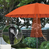 250cm Sonneschirm Sonnenschutz neigbar Rostfrei aus Aluminium, Stahl und Polyester