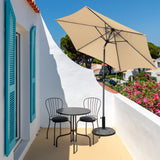 Sonnenschirm Ø300 cm Gartenschirm Sonnenschutz aus Aluminium und Polyester