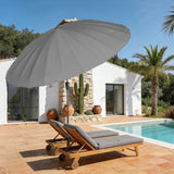 Angel Living Sonnenschirm Fiberglas 250cm mit Neigbar,UV 50+ Kurbelschirm Balkonschirm Marktschirm für Garten & Balkon